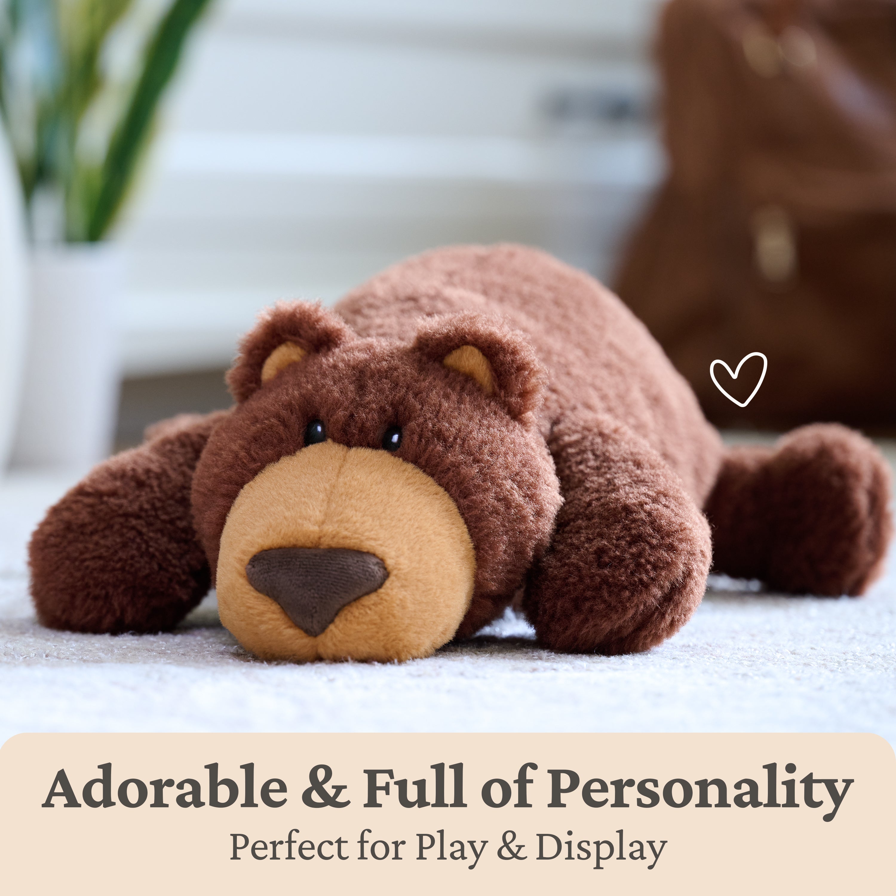 GUND Tush Teddy Bear, Premium Teddy Bear Stuffed Animal for Ages 1 and Up, Brown, 15”