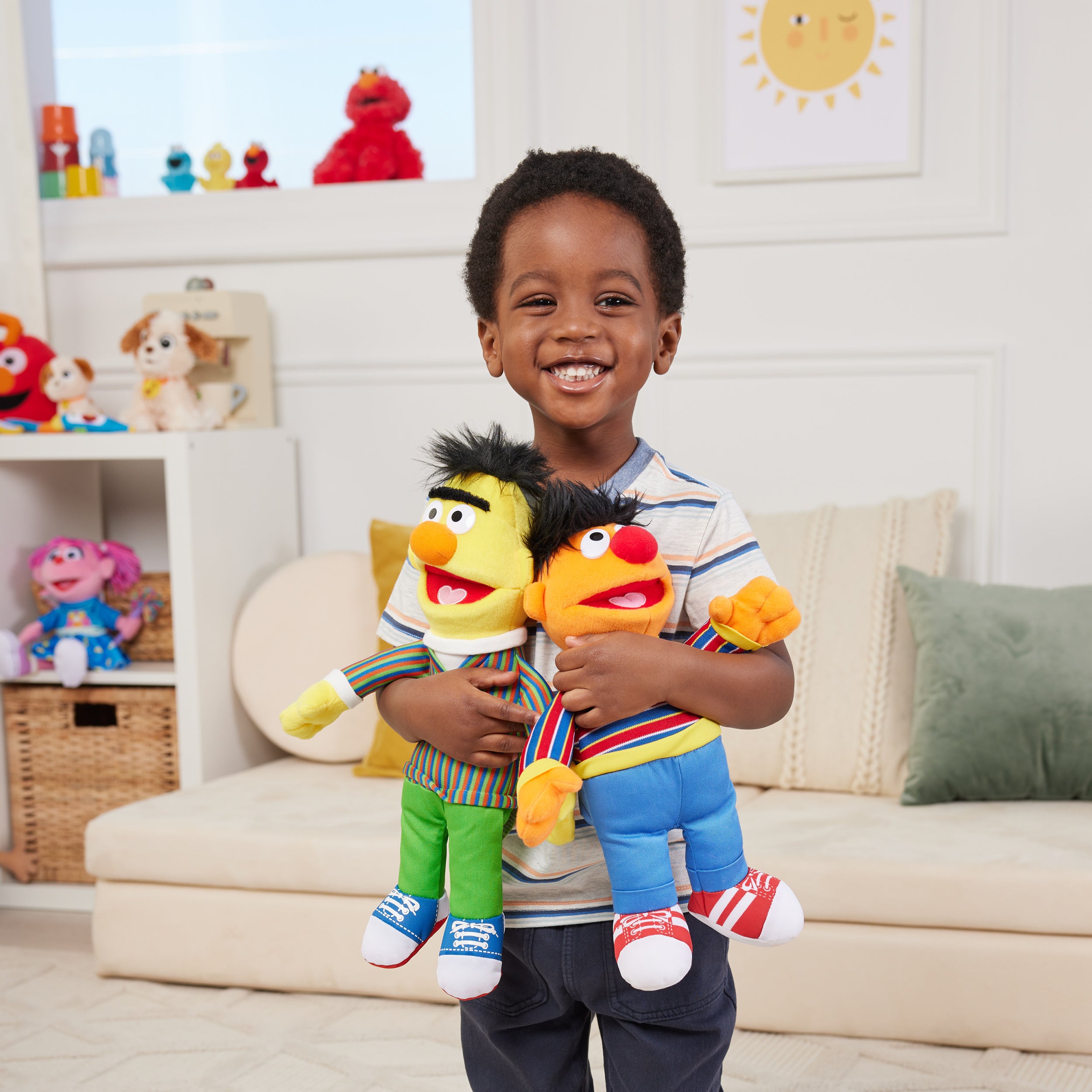GUND Sesame Street Official Bert Muppet Plush, Premium Plush Toy for Ages 1 & Up, Yellow, 14”