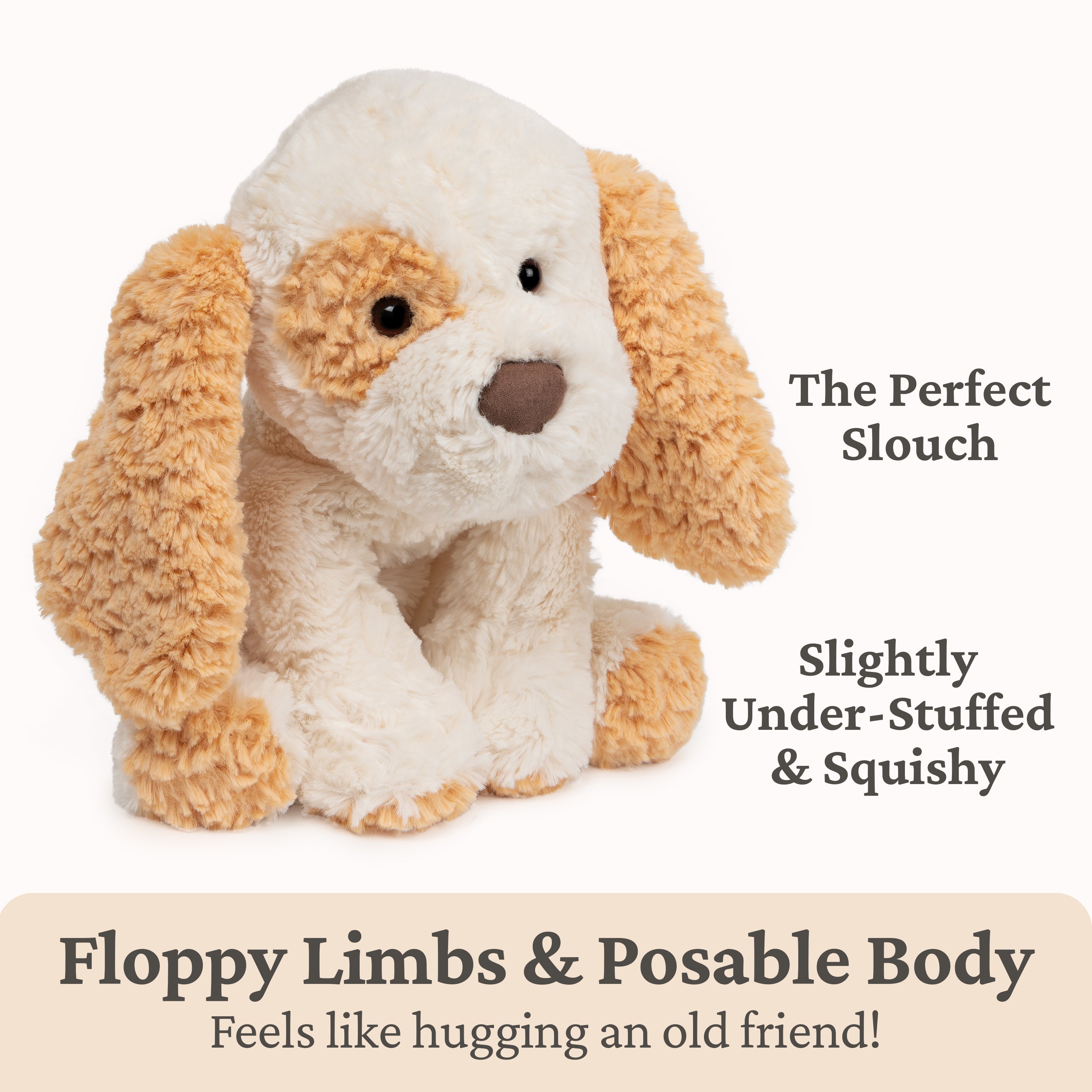 GUND Cozys Collection Puppy Plush, Puppy Dog Stuffed Animal for Ages 1 and Up, Tan/Cream, 10"