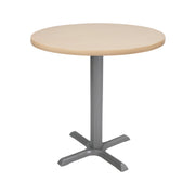 30" Round Cafe Bistro Table - Maple/Silver