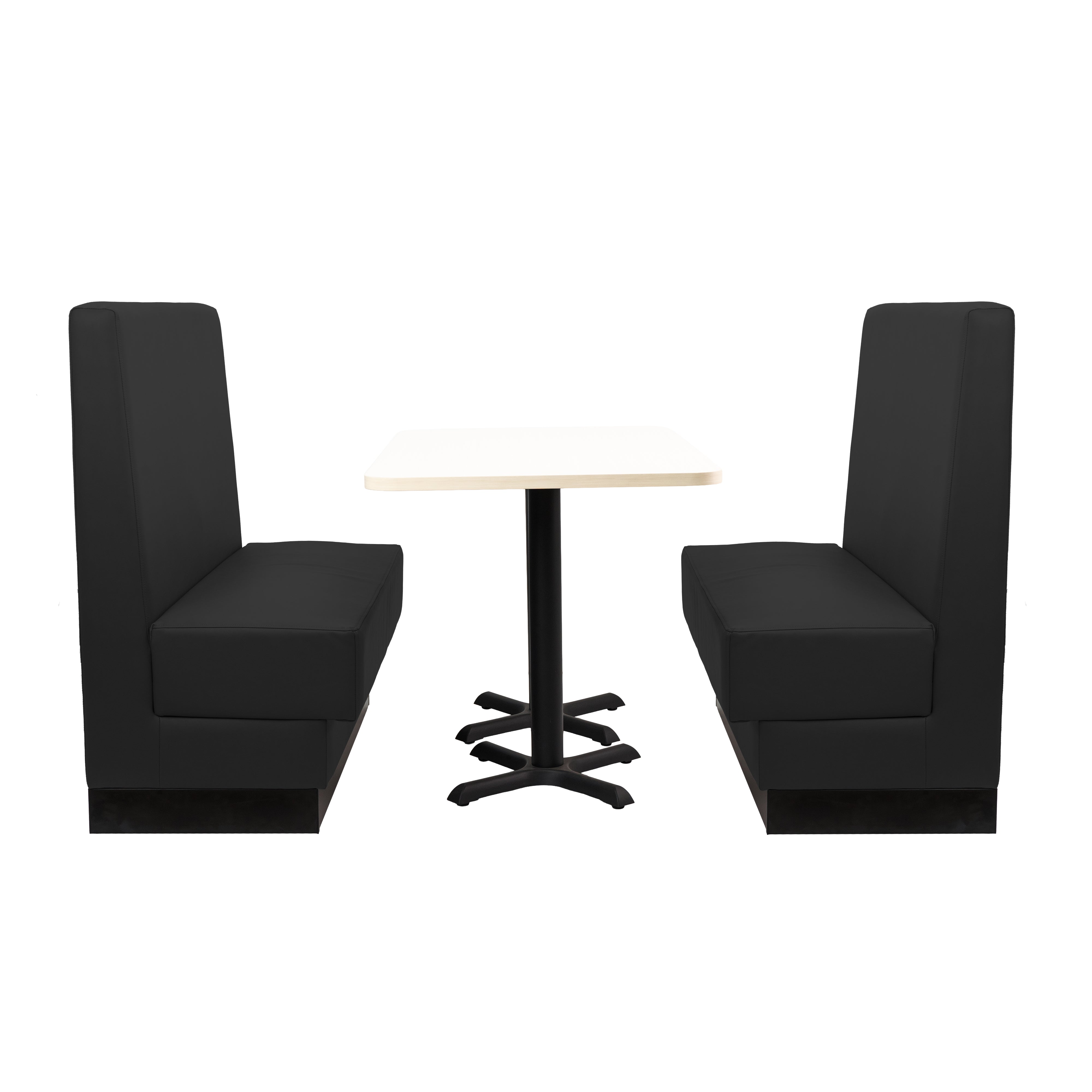 Pro Series Single-Sided Restaurant Booth Seating - Black