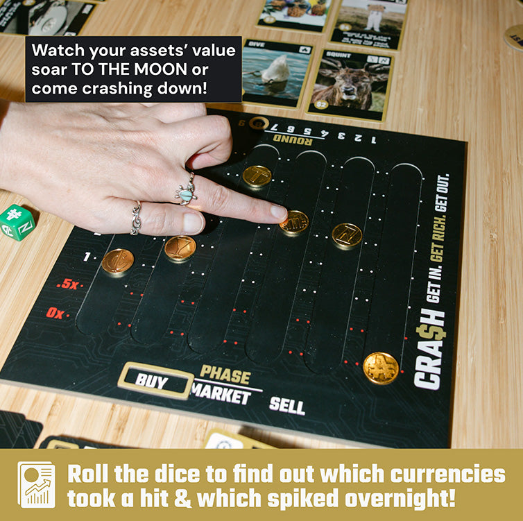 Spin Master Games, SolidRoots Crash, The Crypto Currency Family Strategy Game from the Makers of Mind The Gap, Family Games for Game Night, Ages 14+