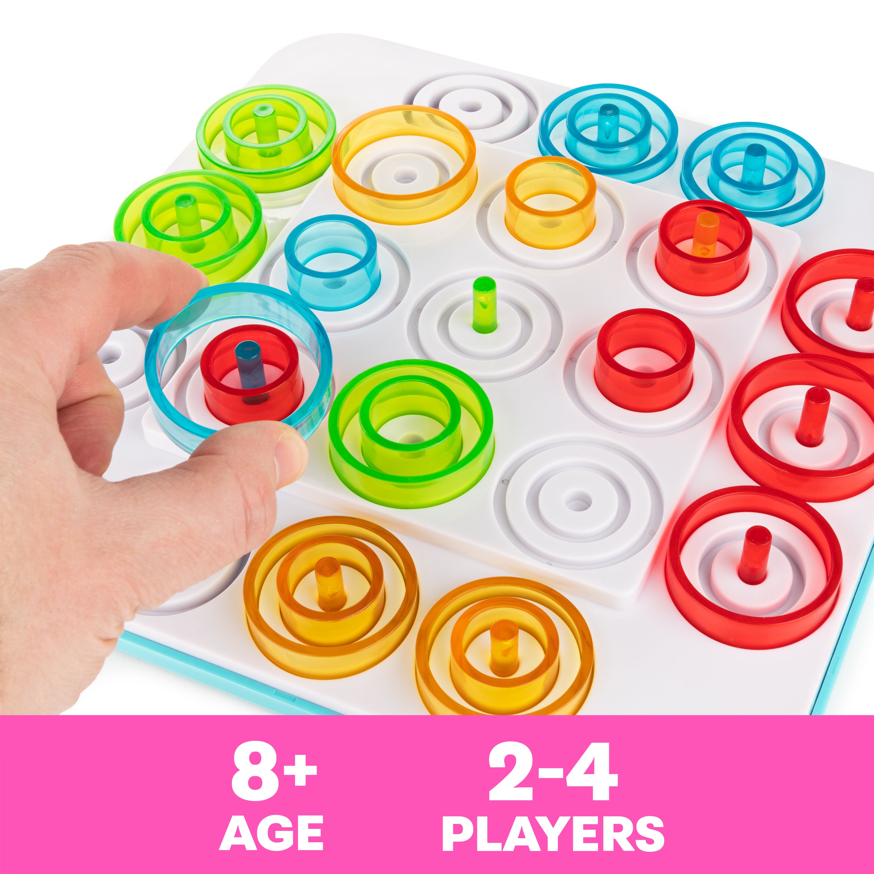 Spin Master Games, Otrio Strategy-Based Board Game, Classic Game, Advanced Tic Tac Toe STEM Activity, 2 Players, for Ages 8 & Up