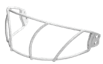 Rawlings Coolflo Series Youth Face Guard - White