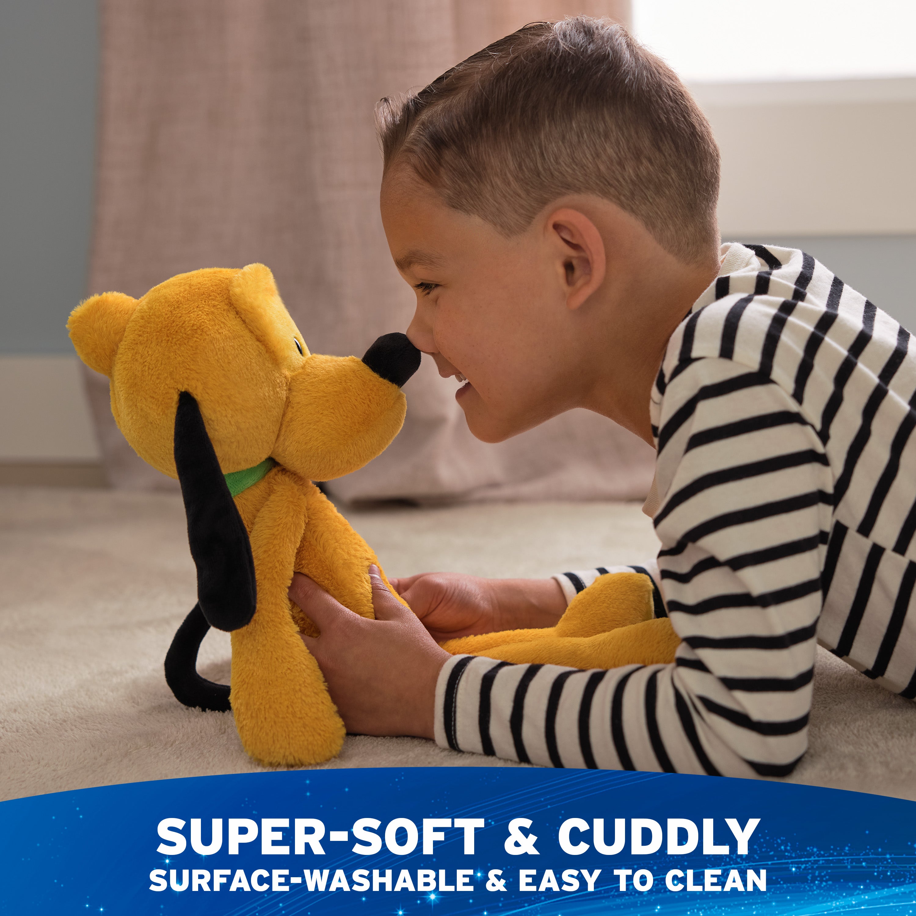 GUND Disney Official Pluto Toothpick Plush, Pluto Dog Stuffed Animal for Ages 1 and Up, Yellow, 15”