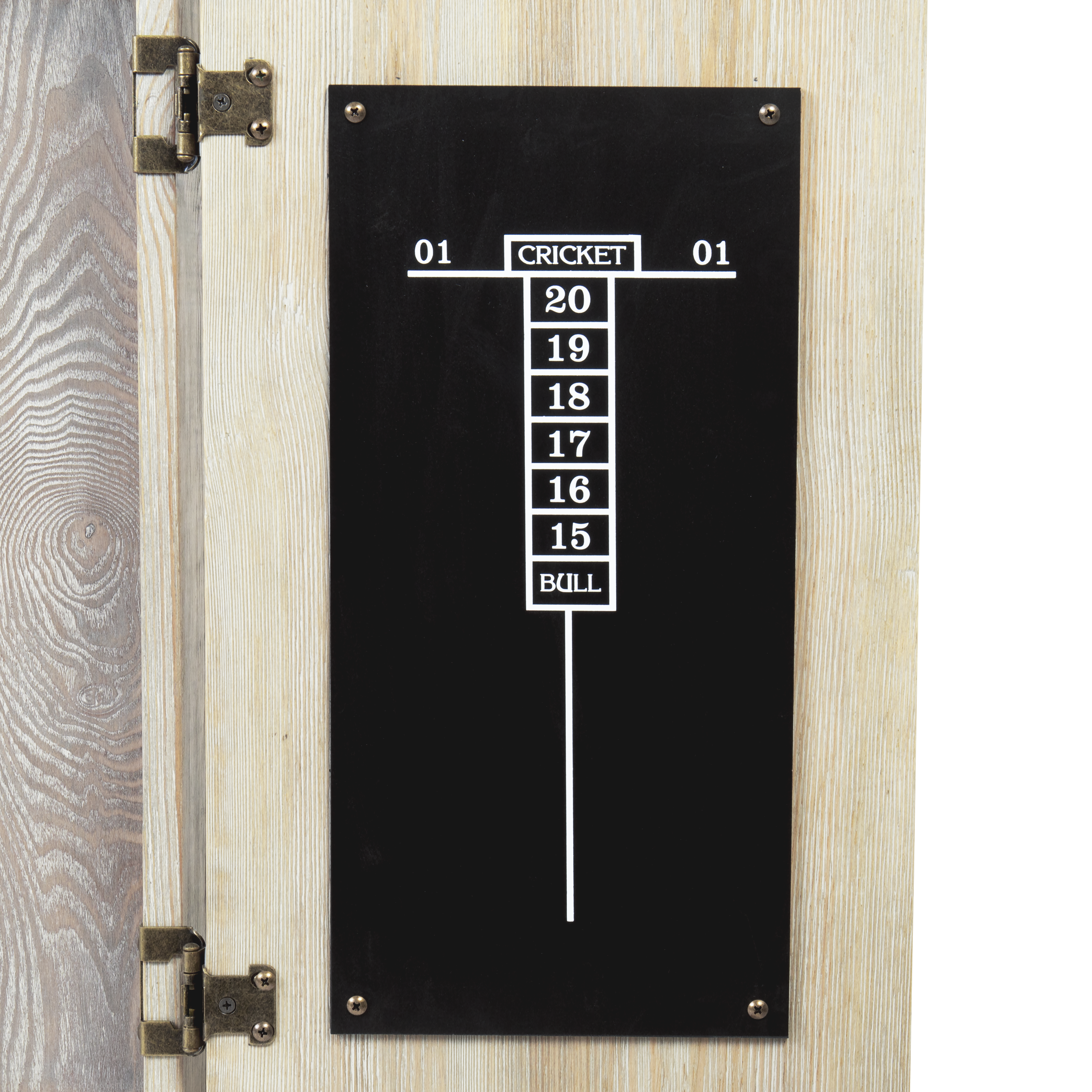 American Legend Barnwood Dartboard Cabinet