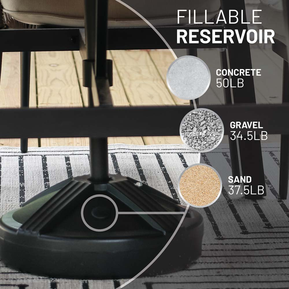 Umbrella Base Empty (Black)