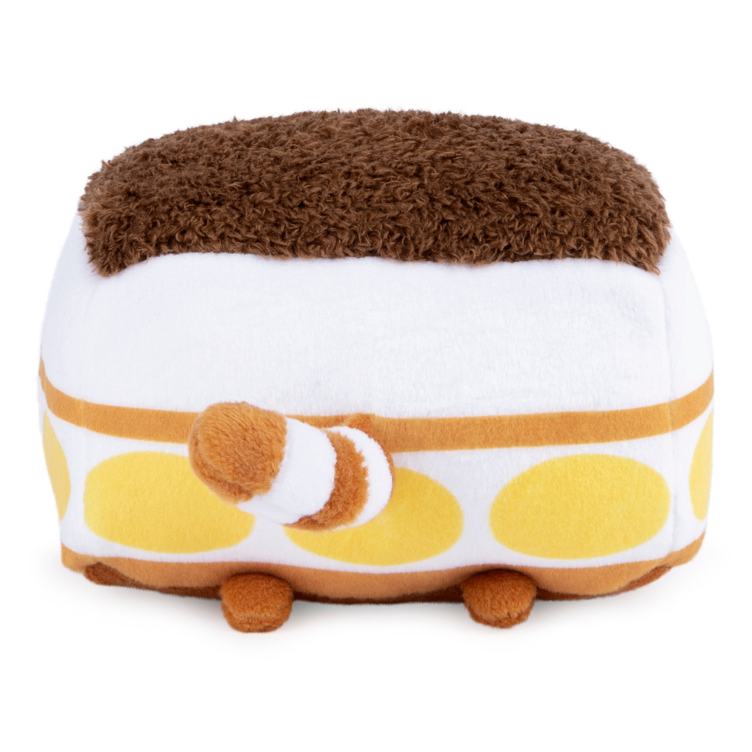 GUND Pusheen Tiramisu Plush Squishy, Stuffed Animal for Ages 8 and Up, White/Brown, 4”