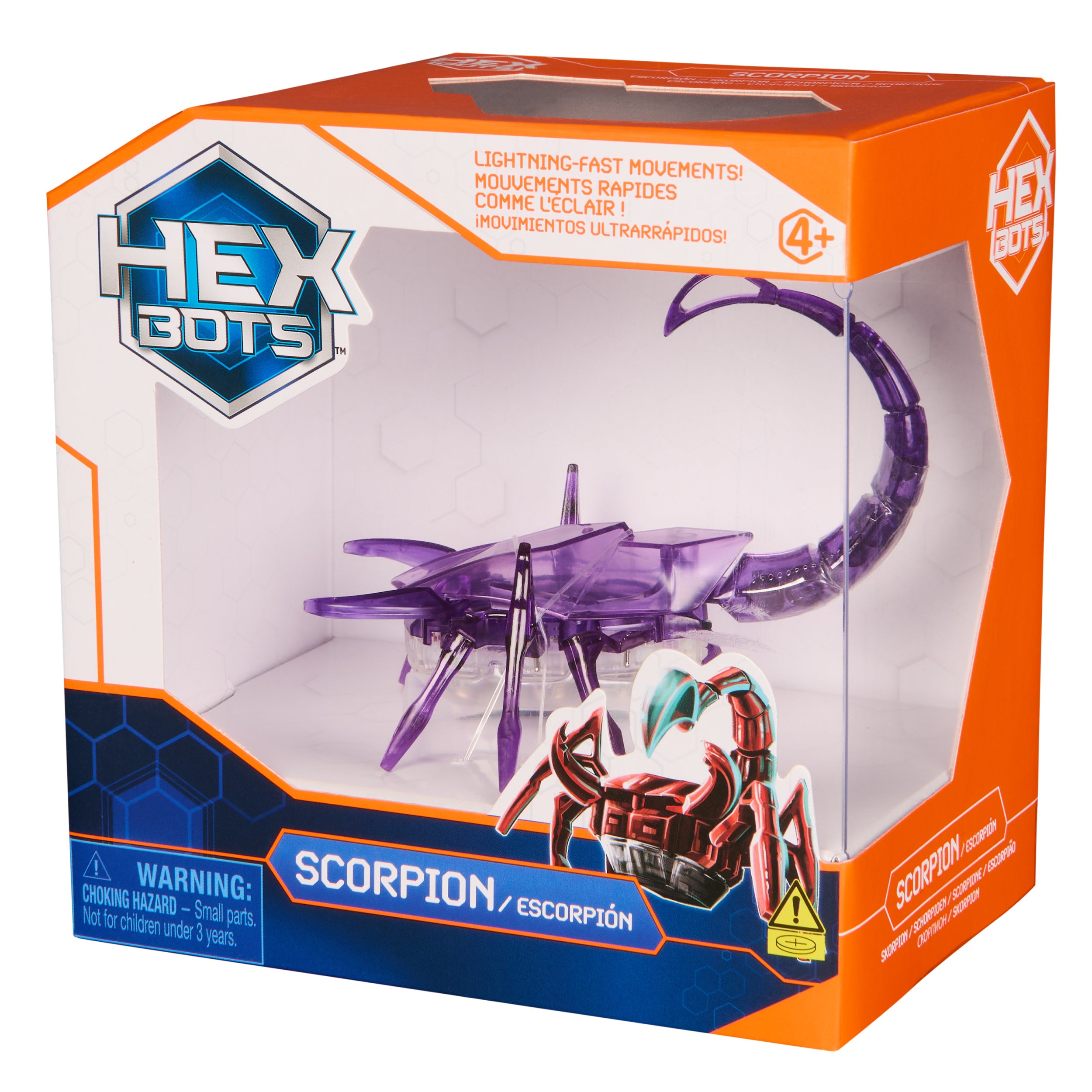 HEX BOTS Robotic Scorpion, Autonomous Mechanic Scorpion Toys for Kids, Adjustable Robotic Scorpion Figure, Robot Toys for Boys & Girls Ages 4 & Up, Styles May Vary