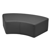 Pro Series Upholstered S Curve Ottoman 12" Height - Black