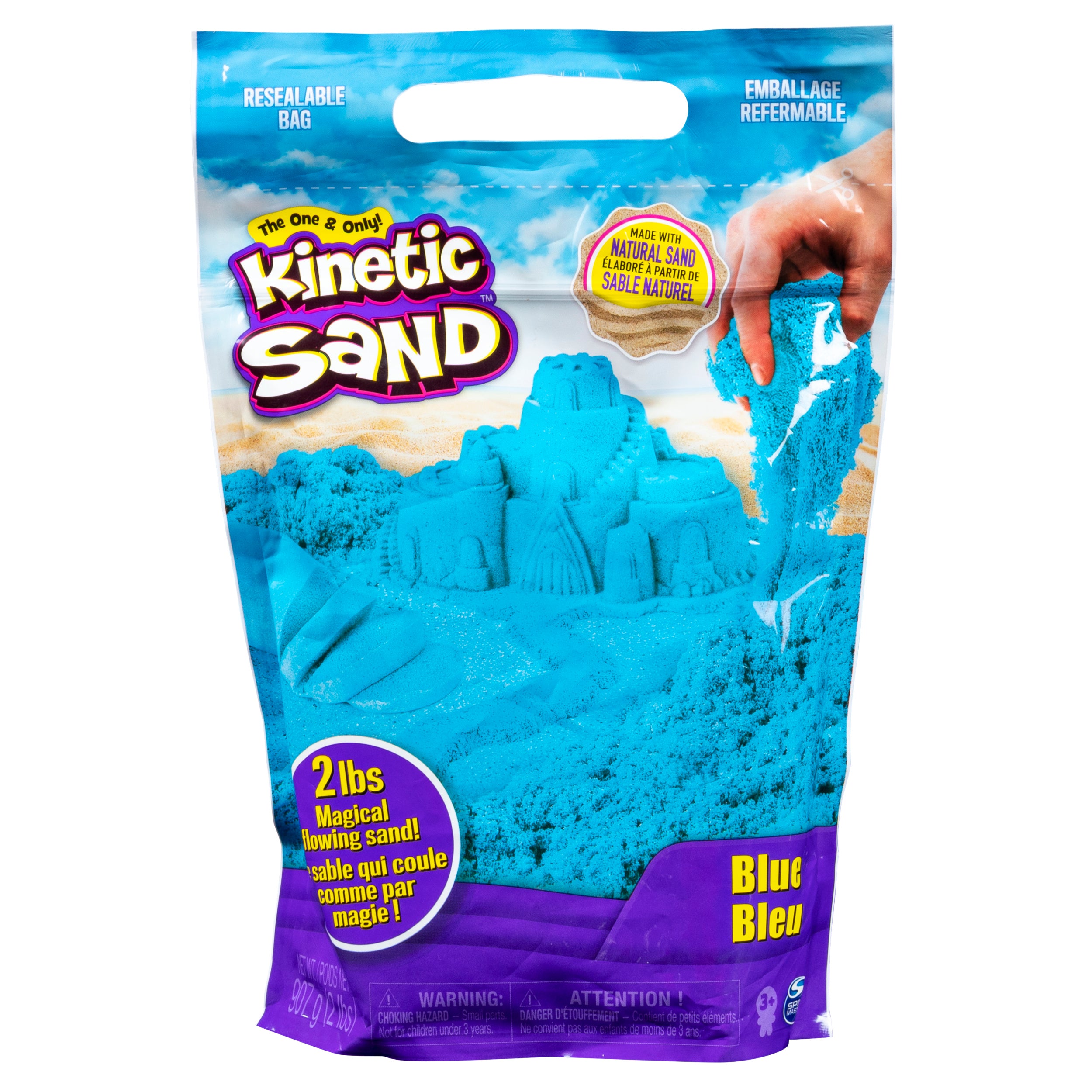Kinetic Sand, The Original Moldable Sensory Play Sand, 2 Pounds Color May Vary