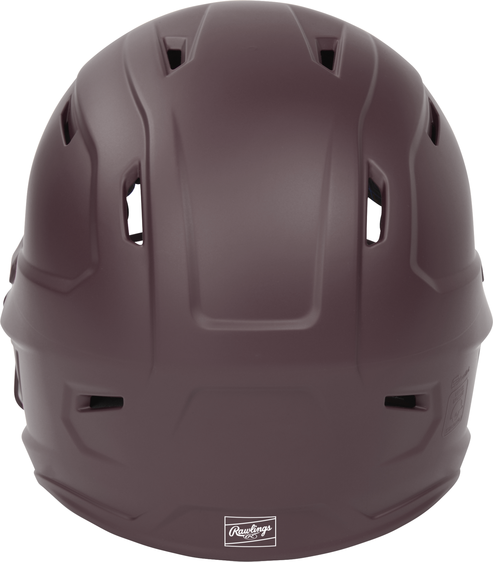 Rawlings Mach Hi-Viz Senior Matte Batting Helmet With Hi-Viz Face Guard - Maroon