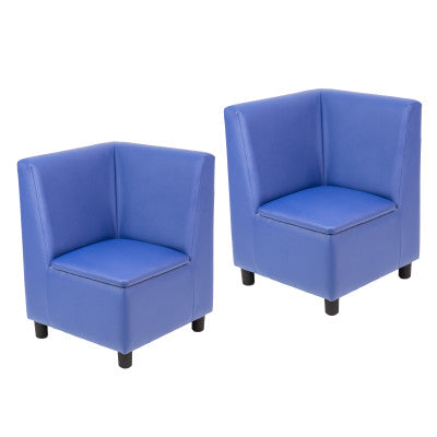 Kid Comfort Collective Modular Corner Chairs, 2-Piece - Blue