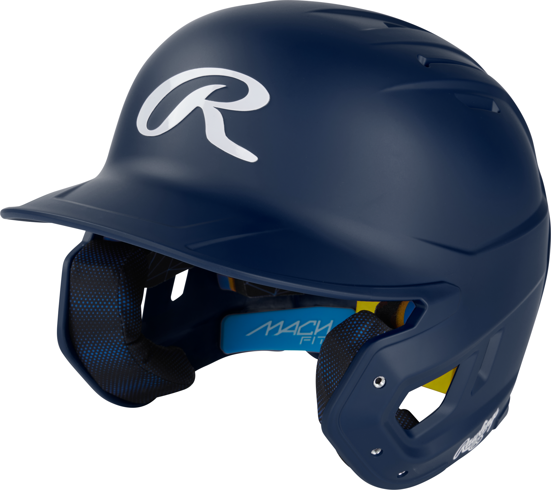 Rawlings Mach Fit Matte Osfm Batting Helmet - Navy