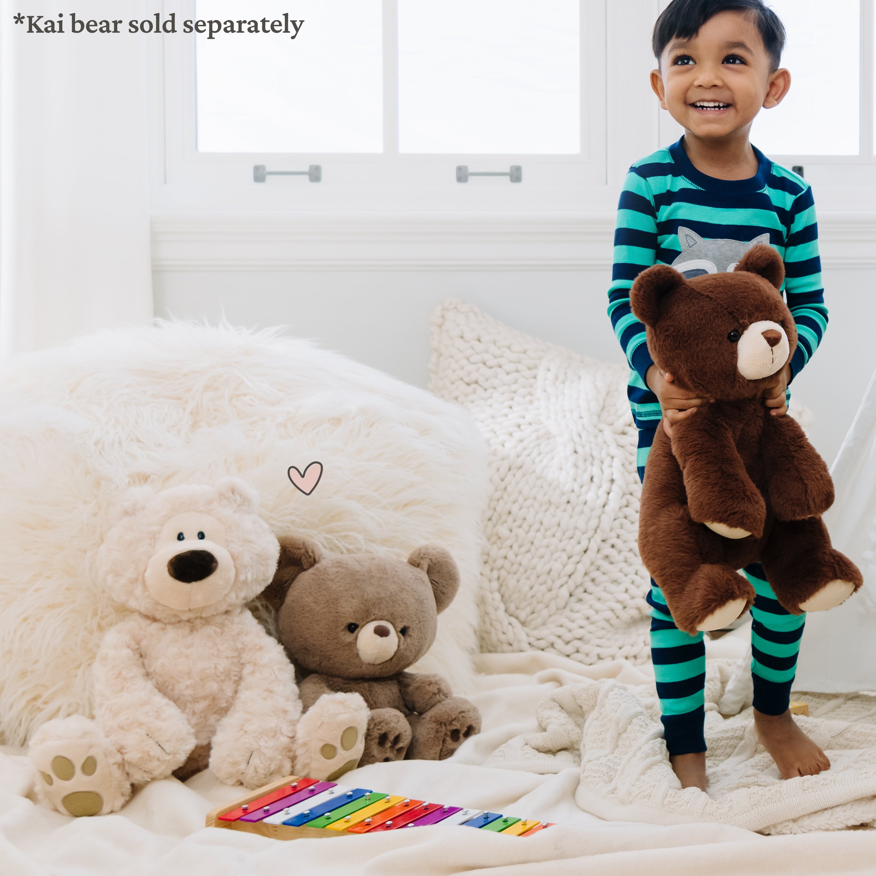 GUND Philbin Classic Teddy Bear, Premium Stuffed Animal for Ages 1 and Up, Beige, 18”
