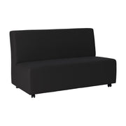 Pro Series Upholstered Armless Mobile Sofa - Black