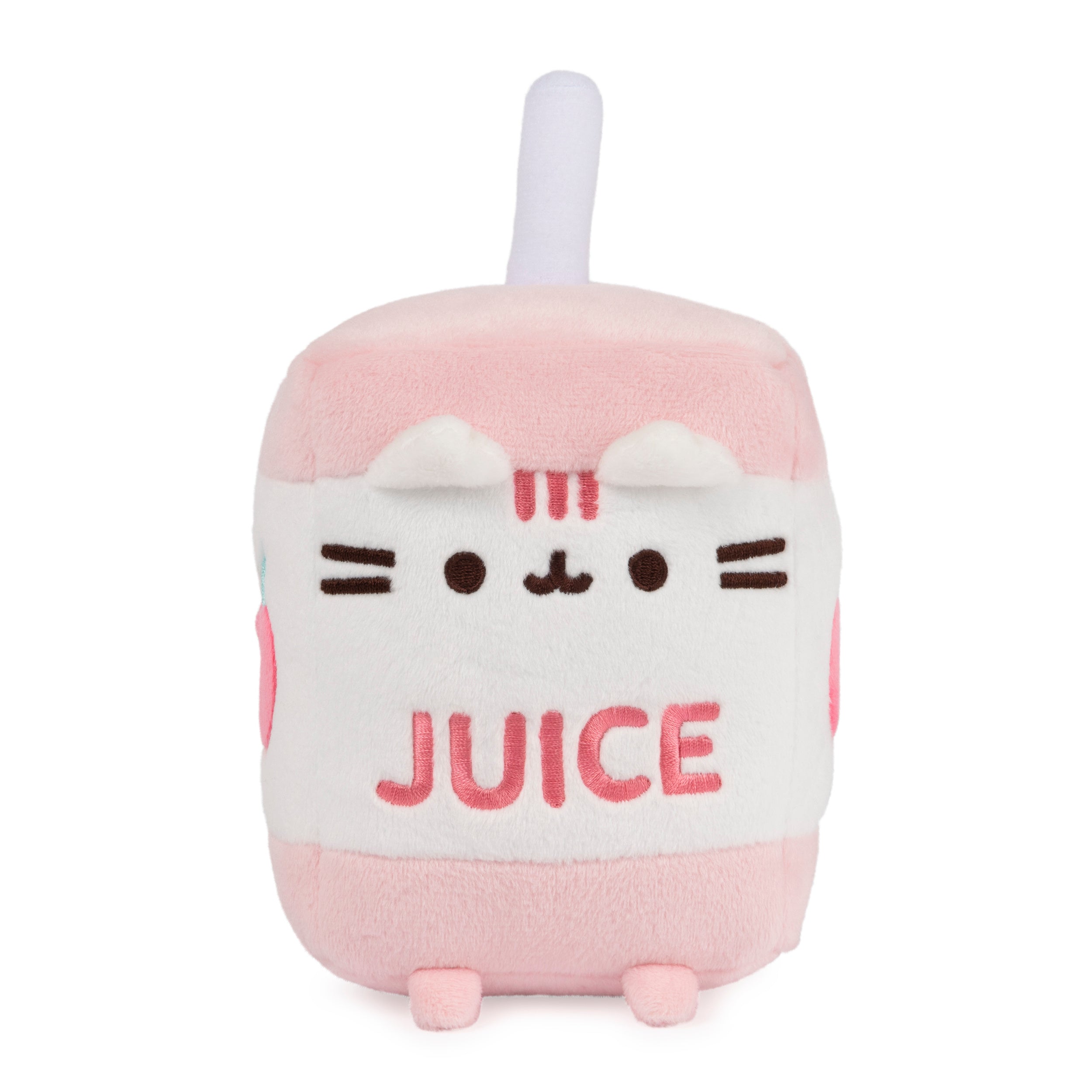 GUND Pusheen Juice Box Plush Cat Stuffed Animal for Ages 8 and Up, Pink/White, 6”