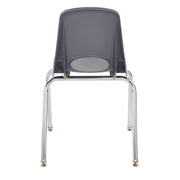 18" Stack Chair with Swivel Glides - Gray