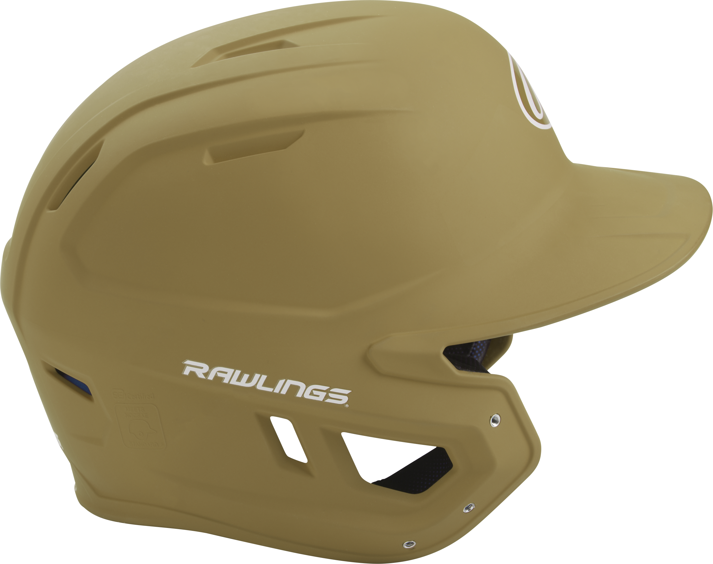 Rawlings Mach Matte Senior Baseball Helmet - Vegas Gold