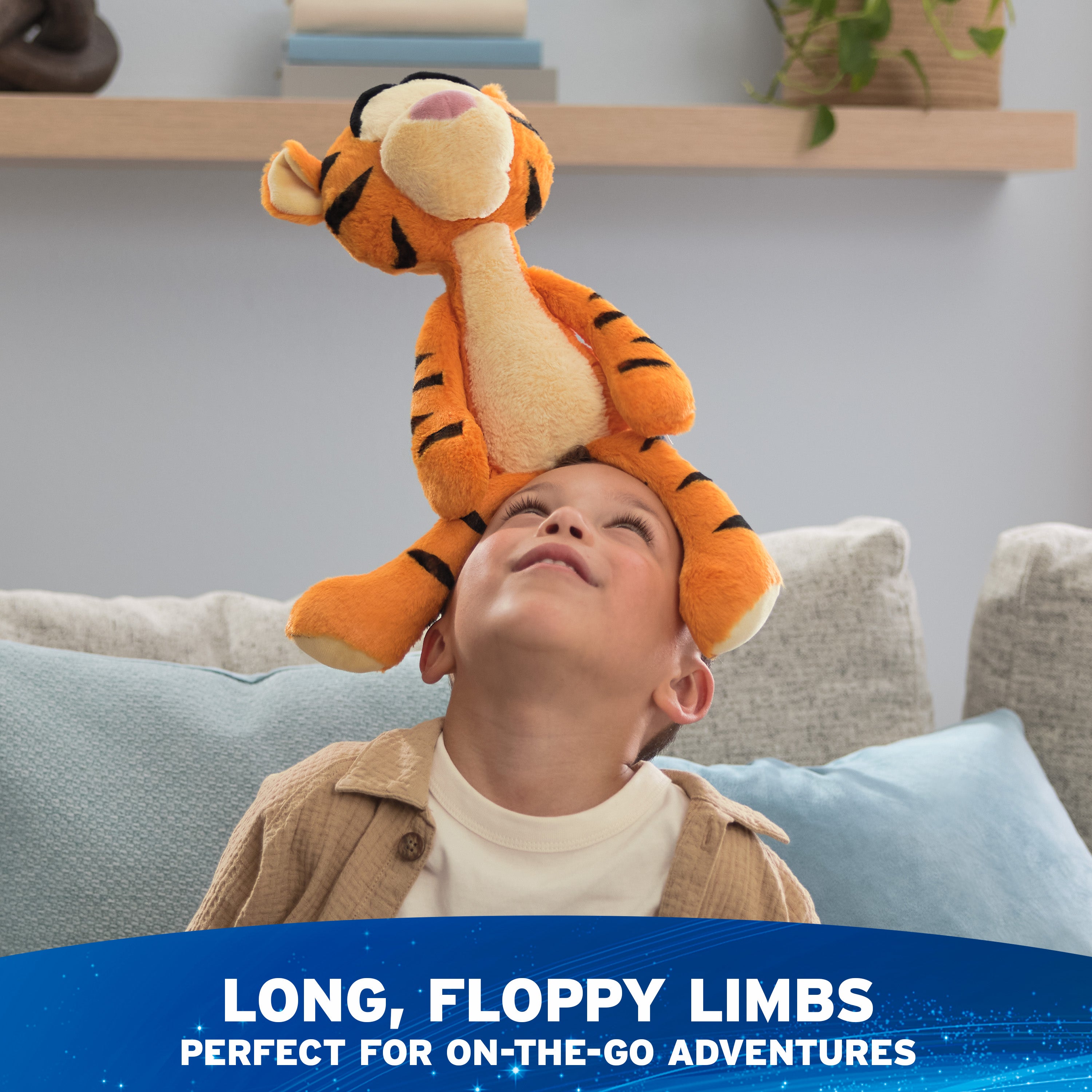 GUND Disney Official Tigger Toothpick Plush, Winnie the Pooh, Tigger Stuffed Animal for Ages 1 and Up, Orange, 15”