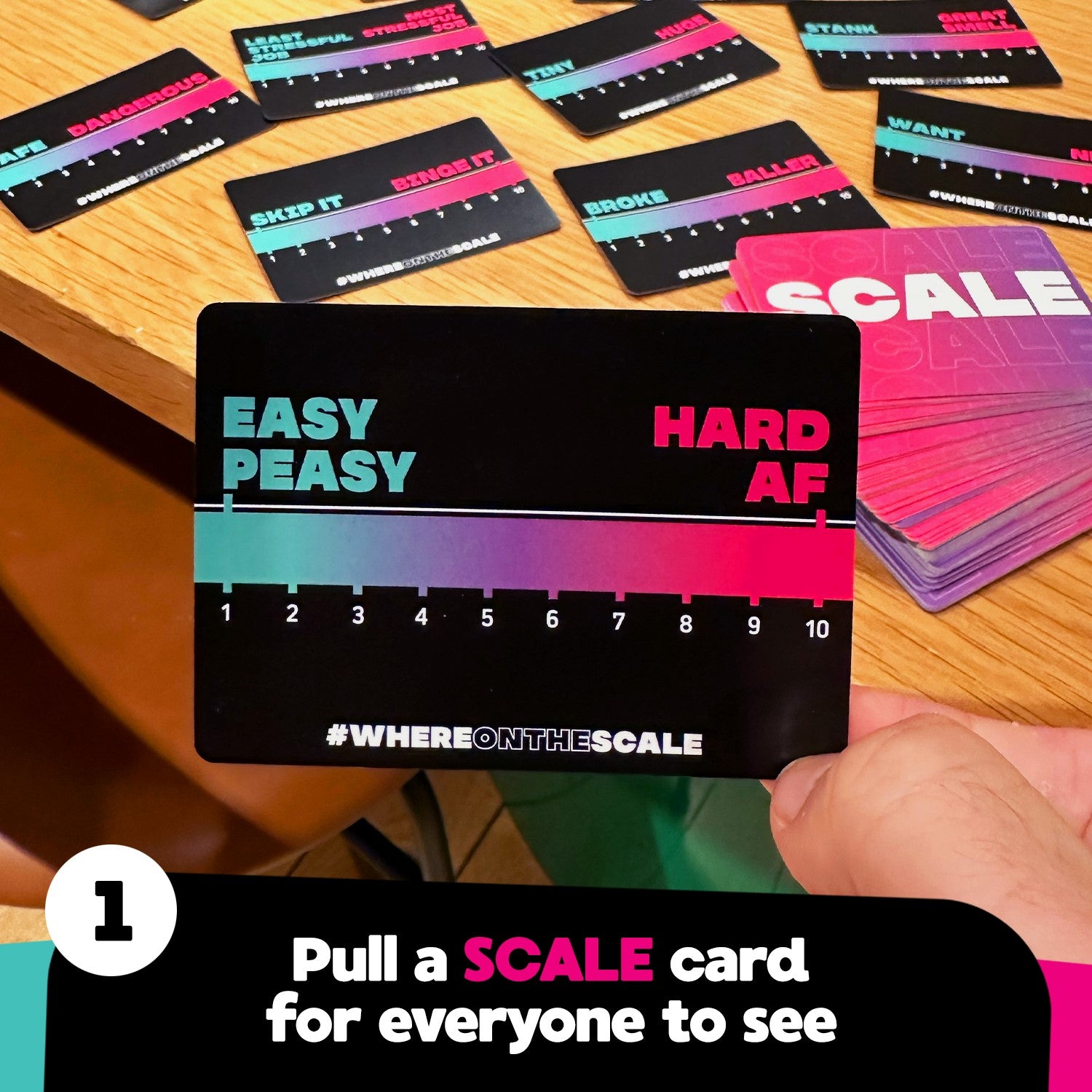 Spin Master Games, Where on the Scale, A Party Game of Extremes, for Friendsgiving, Bachelorette Parties, College, Birthdays, Happy Hour & More, 2 & Up Players, for Ages 18 & Up