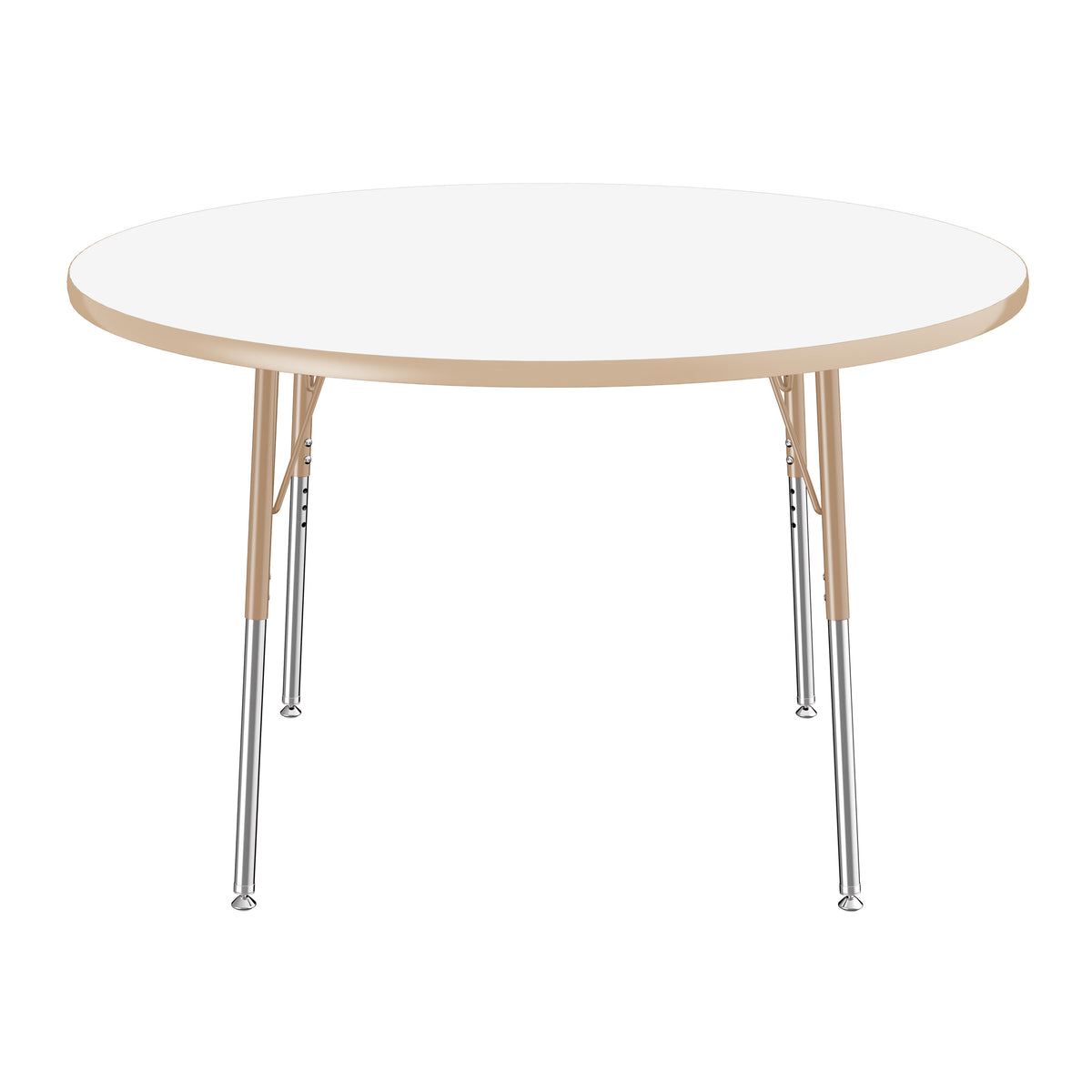 48" Round Dry-Erase Activity Table with Adjustable Standard Swivel Glide Legs - Whiteboard/Sand