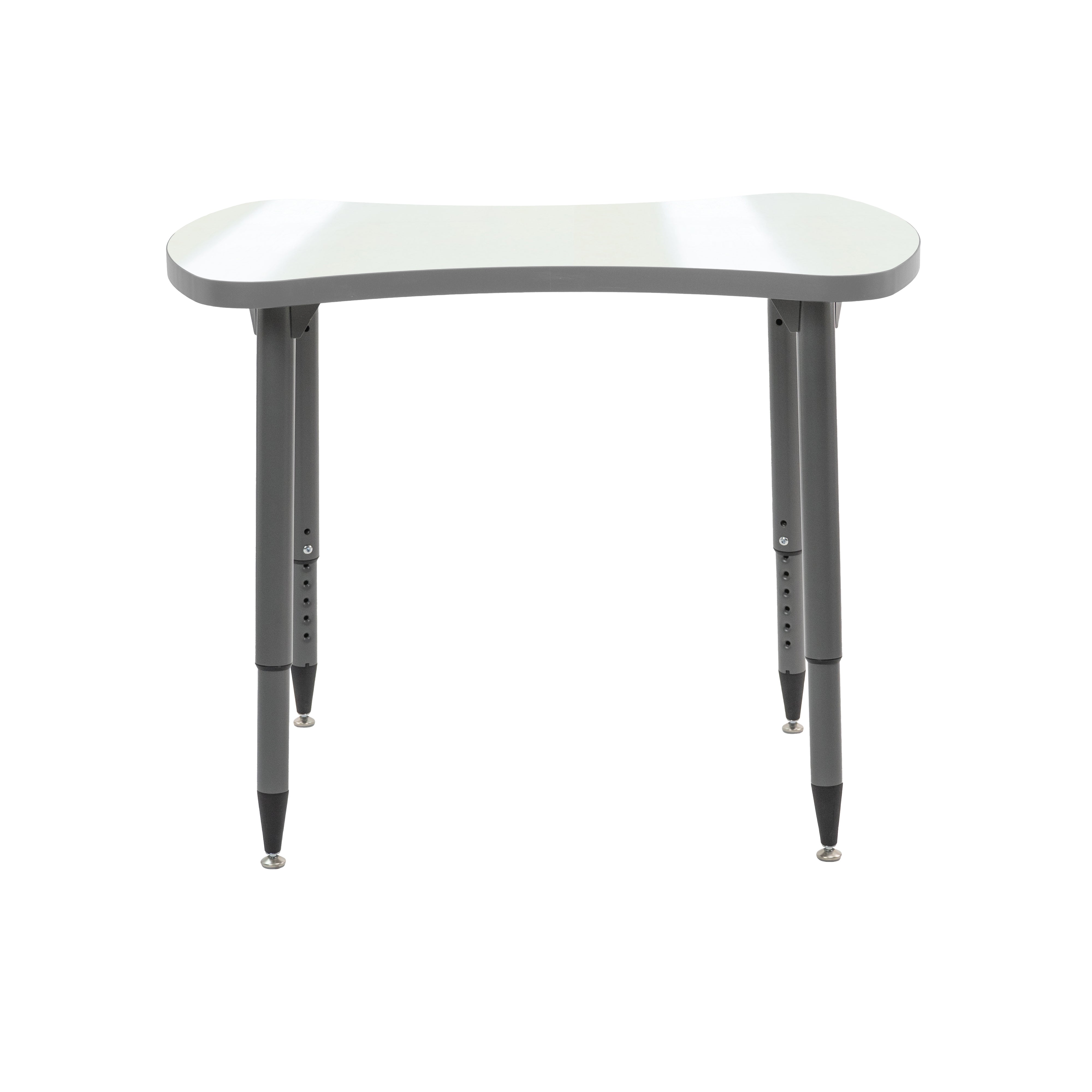 Adapte 25" x 37" Bowtie Dry-Erase Activity Table with Adjustable Tapered Legs - Whiteboard/North Sea