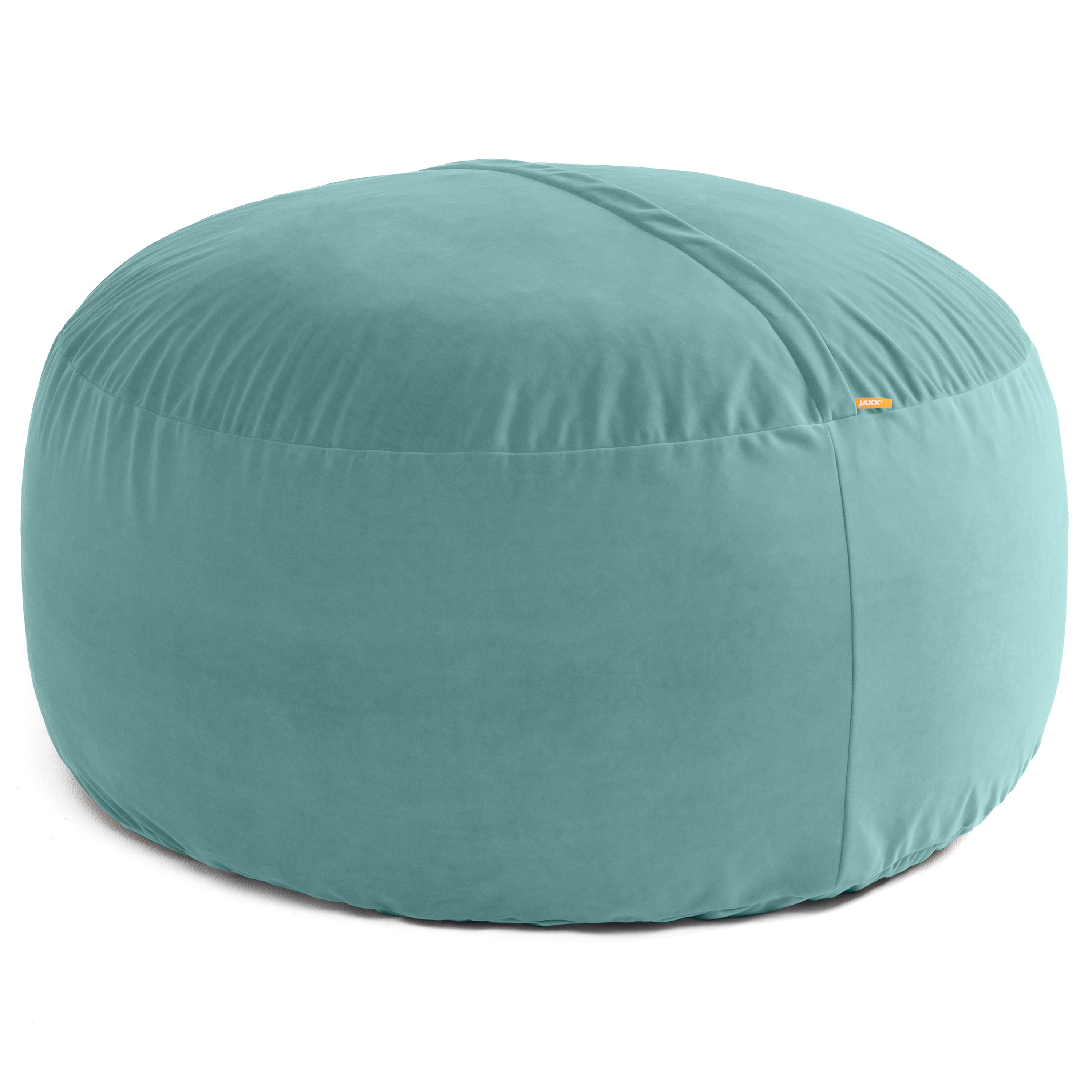 Jaxx 5 Foot Saxx - Large Round Bean Bag Chair for Adults - Lush Velvet Turquoise