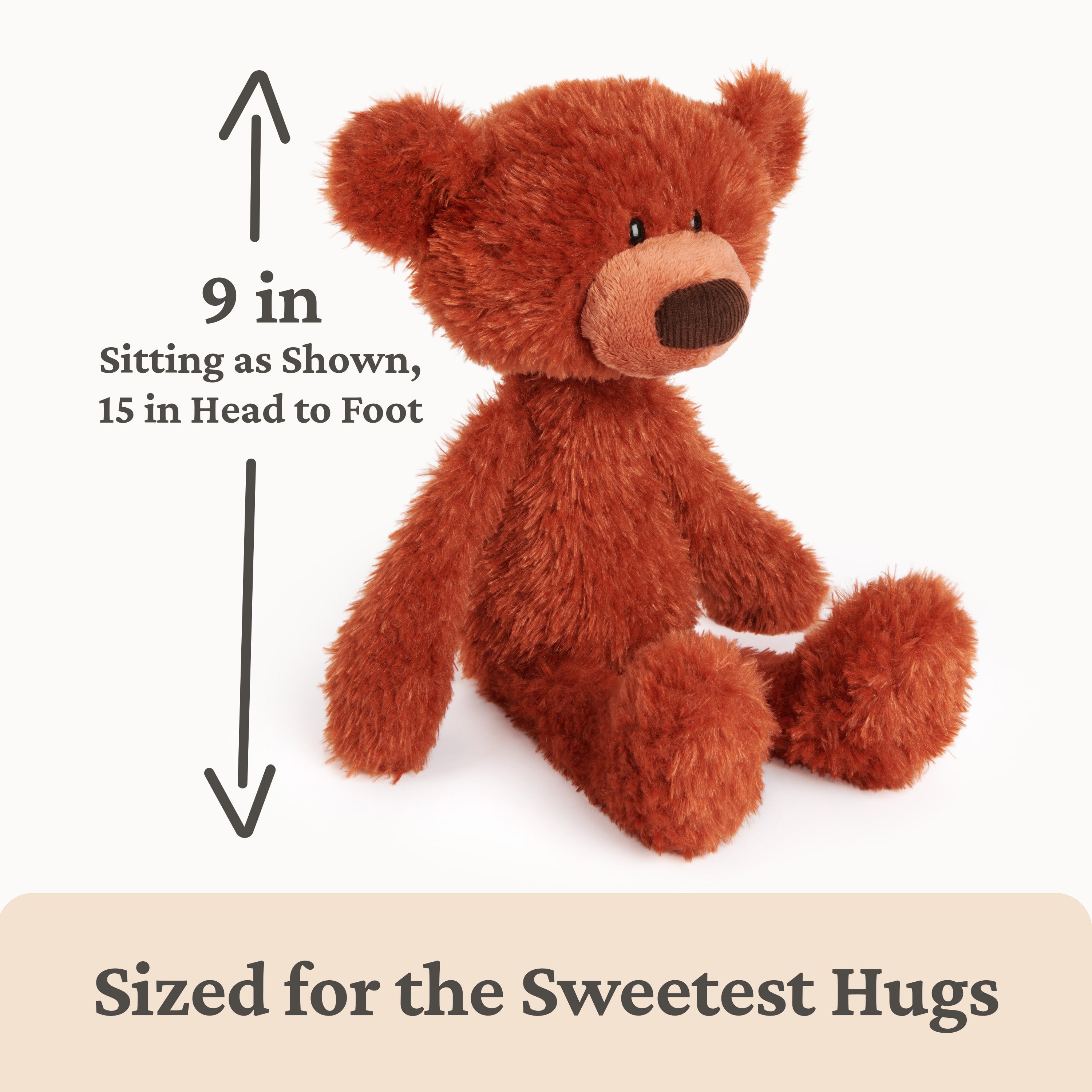 GUND Toothpick Pumpkin Pie, Teddy Bear Stuffed Animal for Ages 1 and Up, Pumpkin Orange, 15”