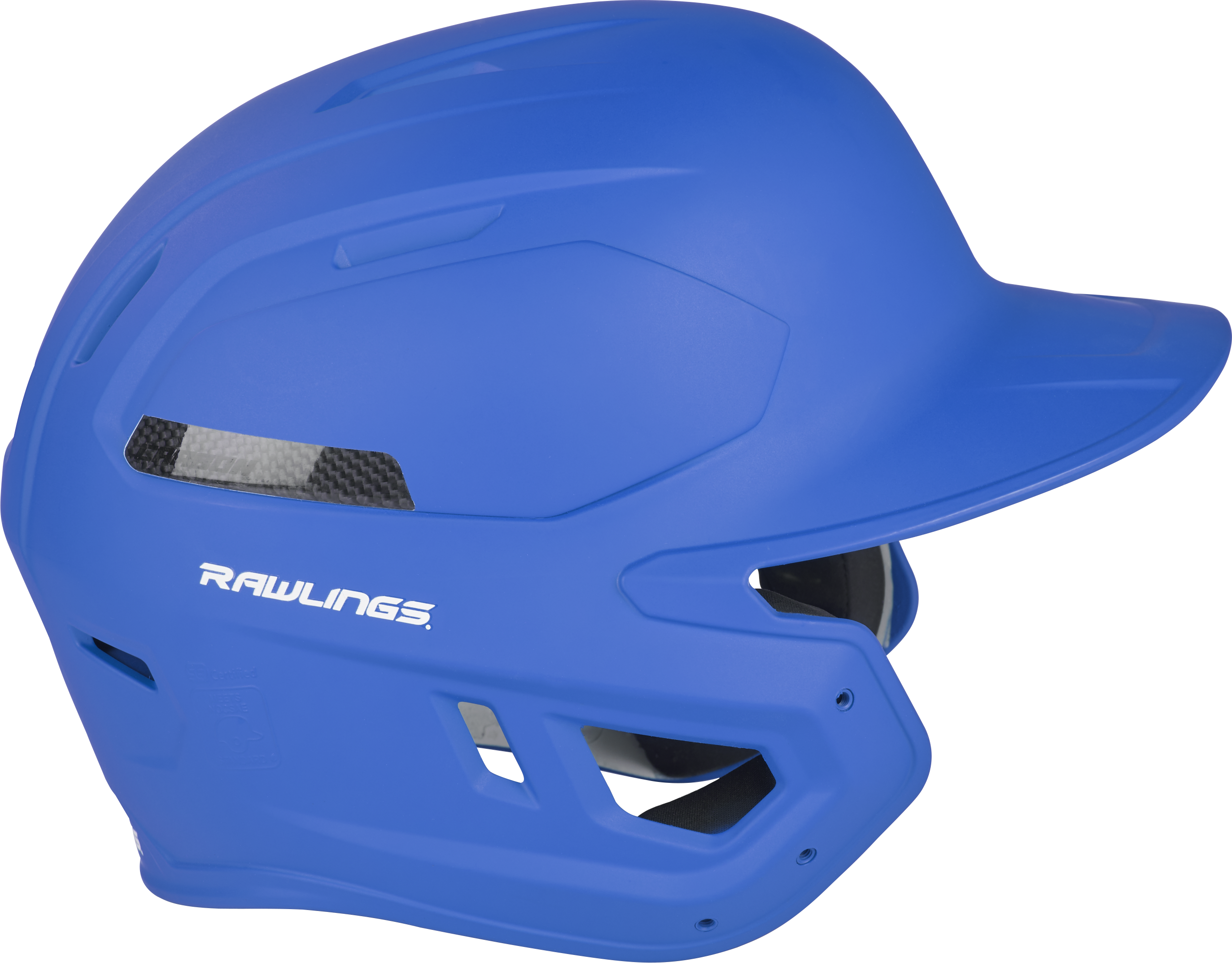 Rawlings Mach Carbon Adult 1-Tone Baseball Helmet - Small - Royal