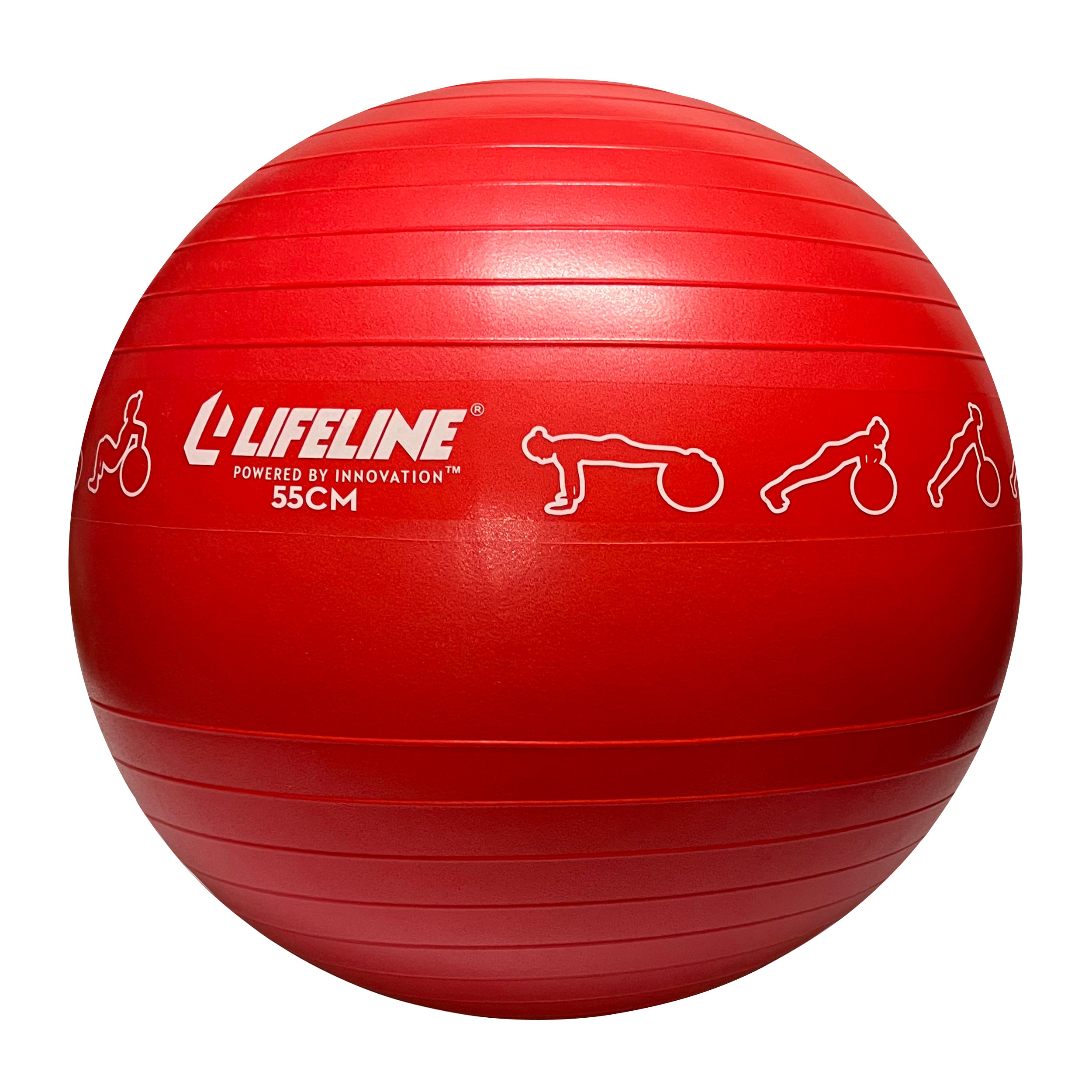 55Cm Exercise Ball - Red