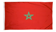 Morocco Flag 3x5 ft. Nylon SolarGuard Nyl-Glo 100% Made in USA to Official Design Specifications by Annin Flagmakers.  Model 195848
