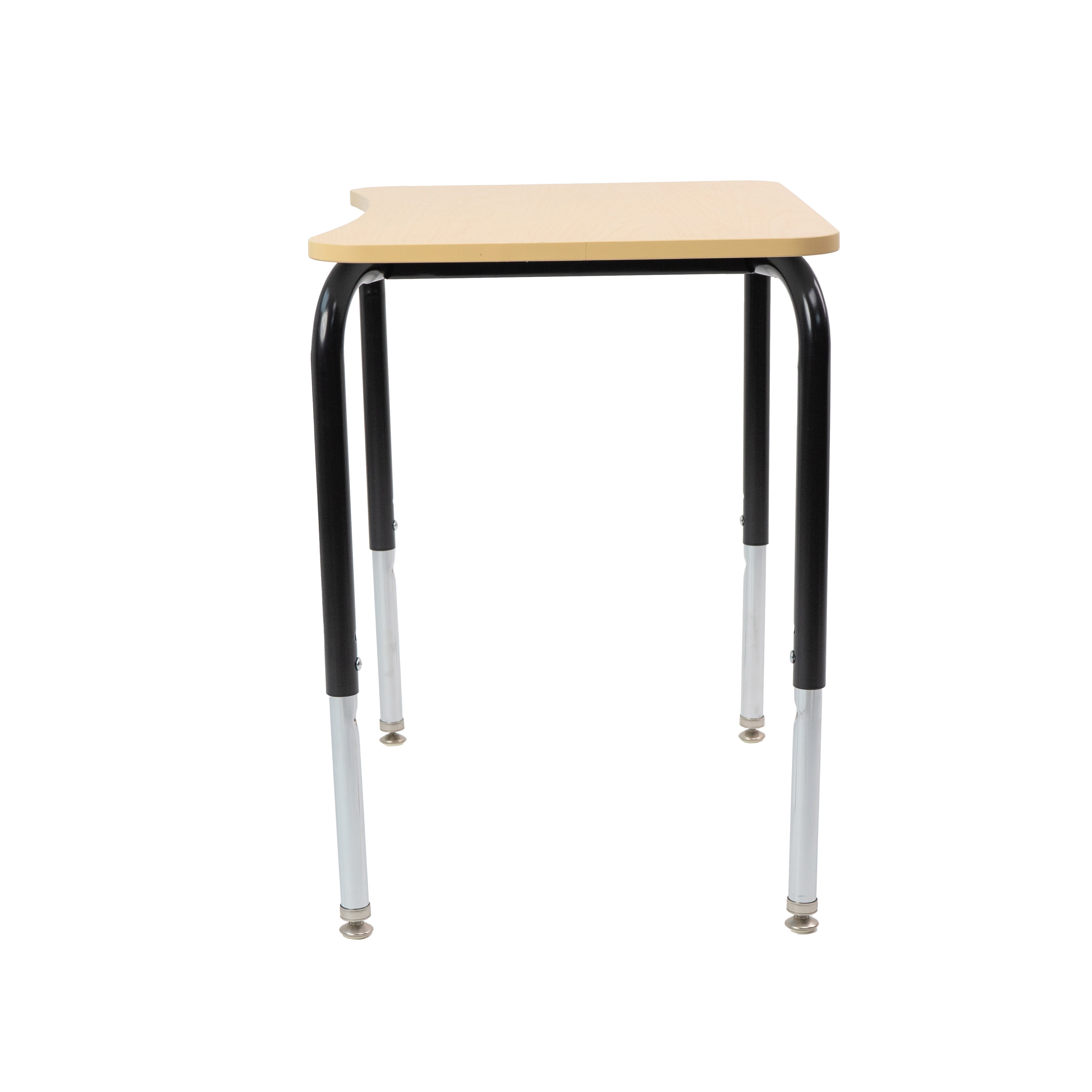 18" x 24" Belly Curve Open Front Desk, 2-pack - Maple/Maple/Black