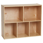 Streamline 5-Compartment Storage Cabinet 30in H - Natural