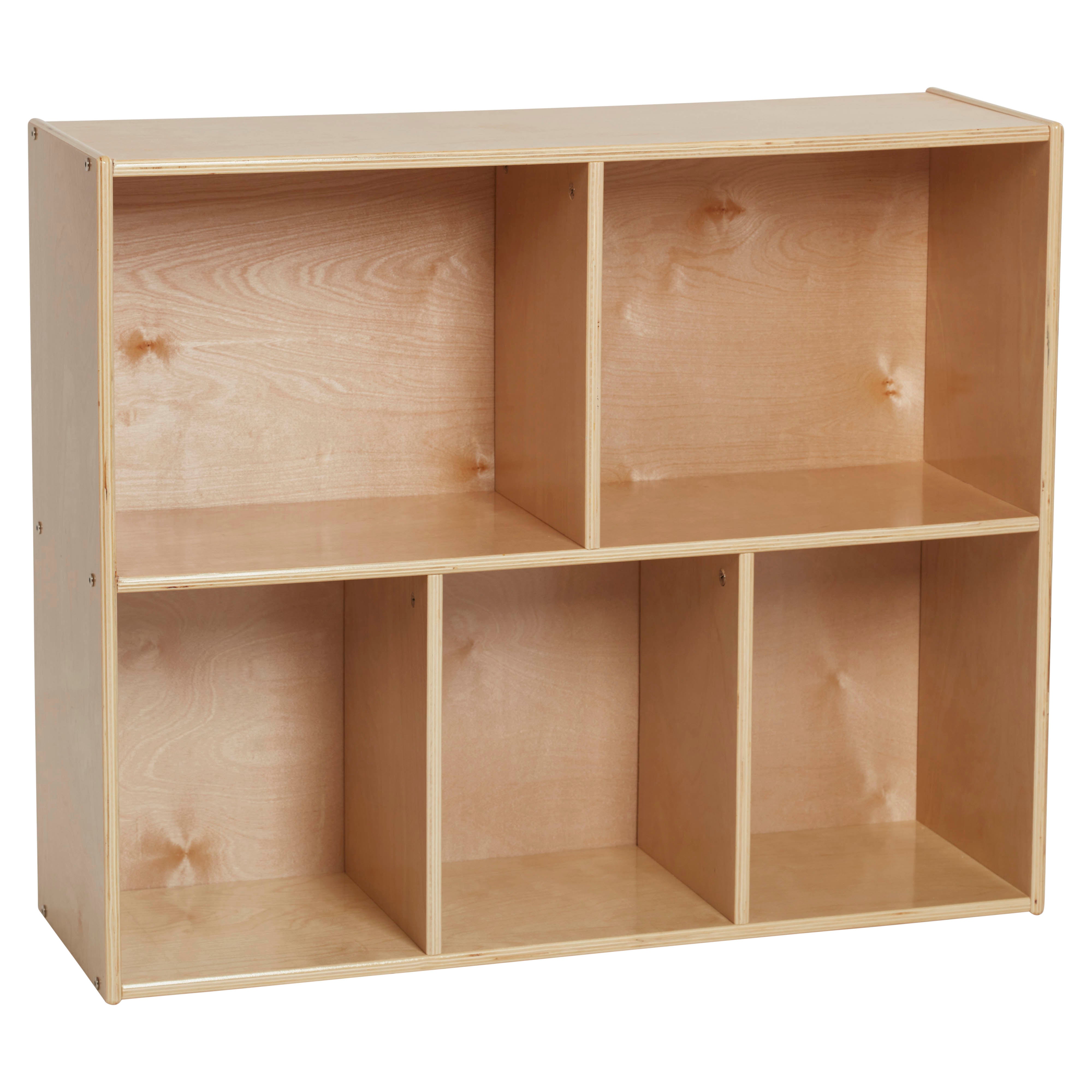 Streamline 5-Compartment Storage Cabinet 30in H - Natural