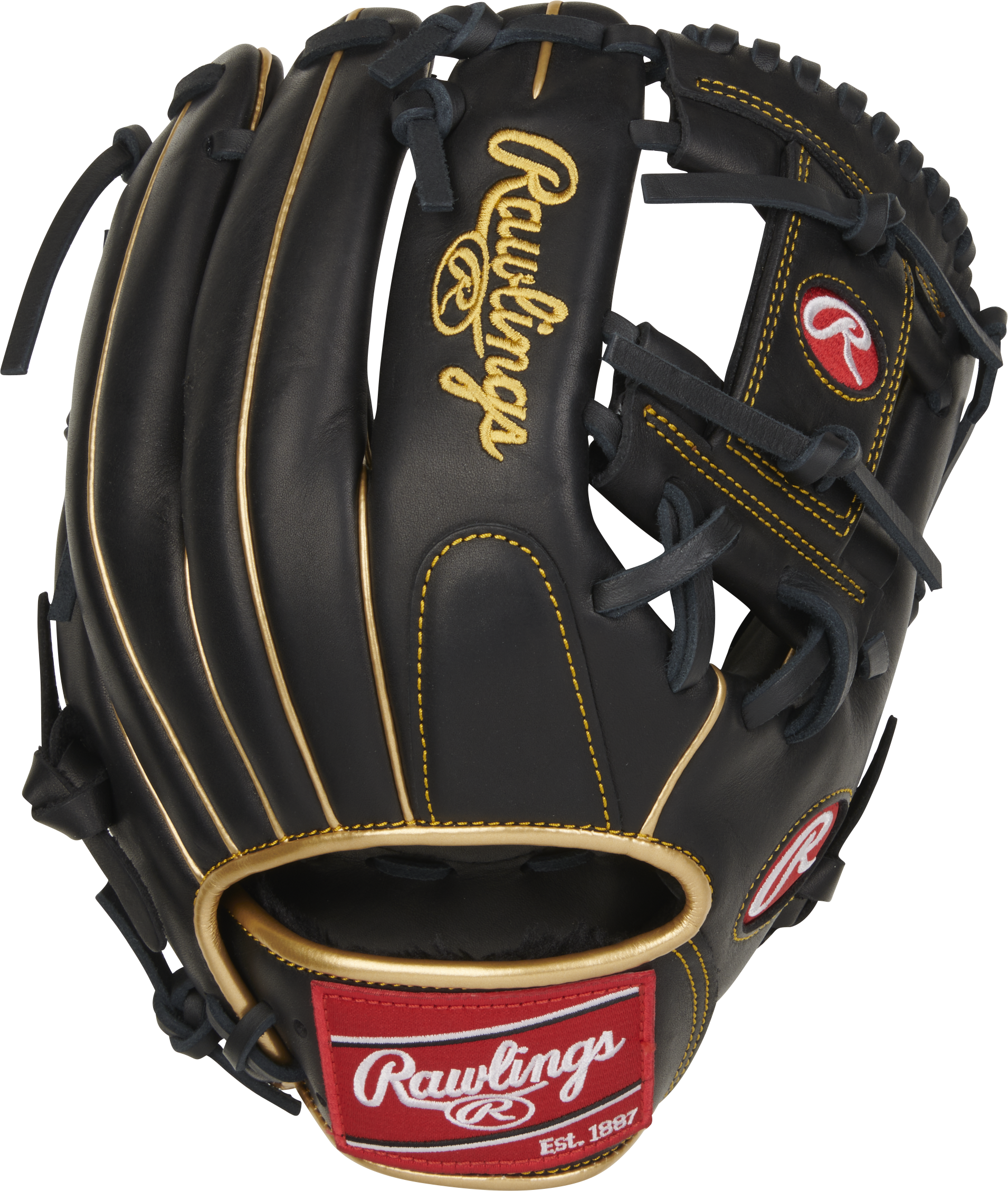 Rawlings R9 Baseball Series 11.5-Inch Baseball Glove - Right Hand Thrower - Black