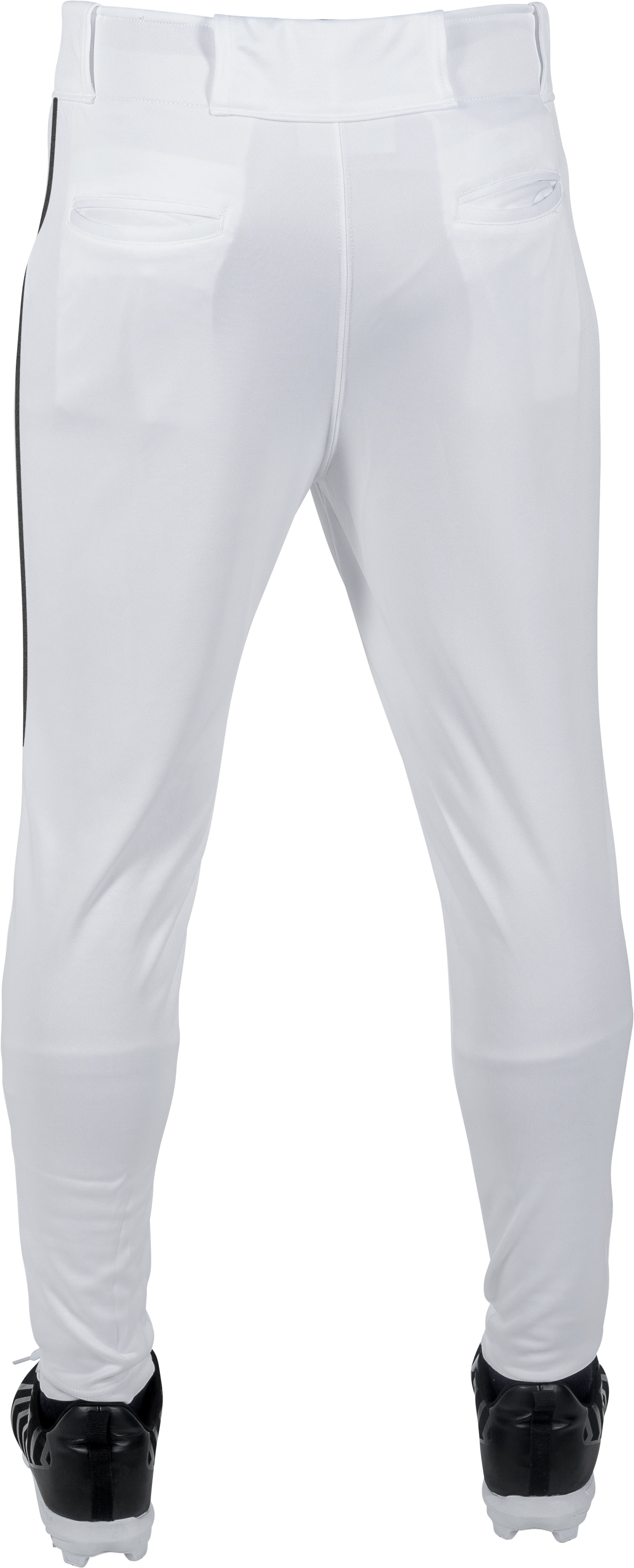 Rawlings Adult Launch Piped Pro Taper Fit Pant  - Small - White/Black
