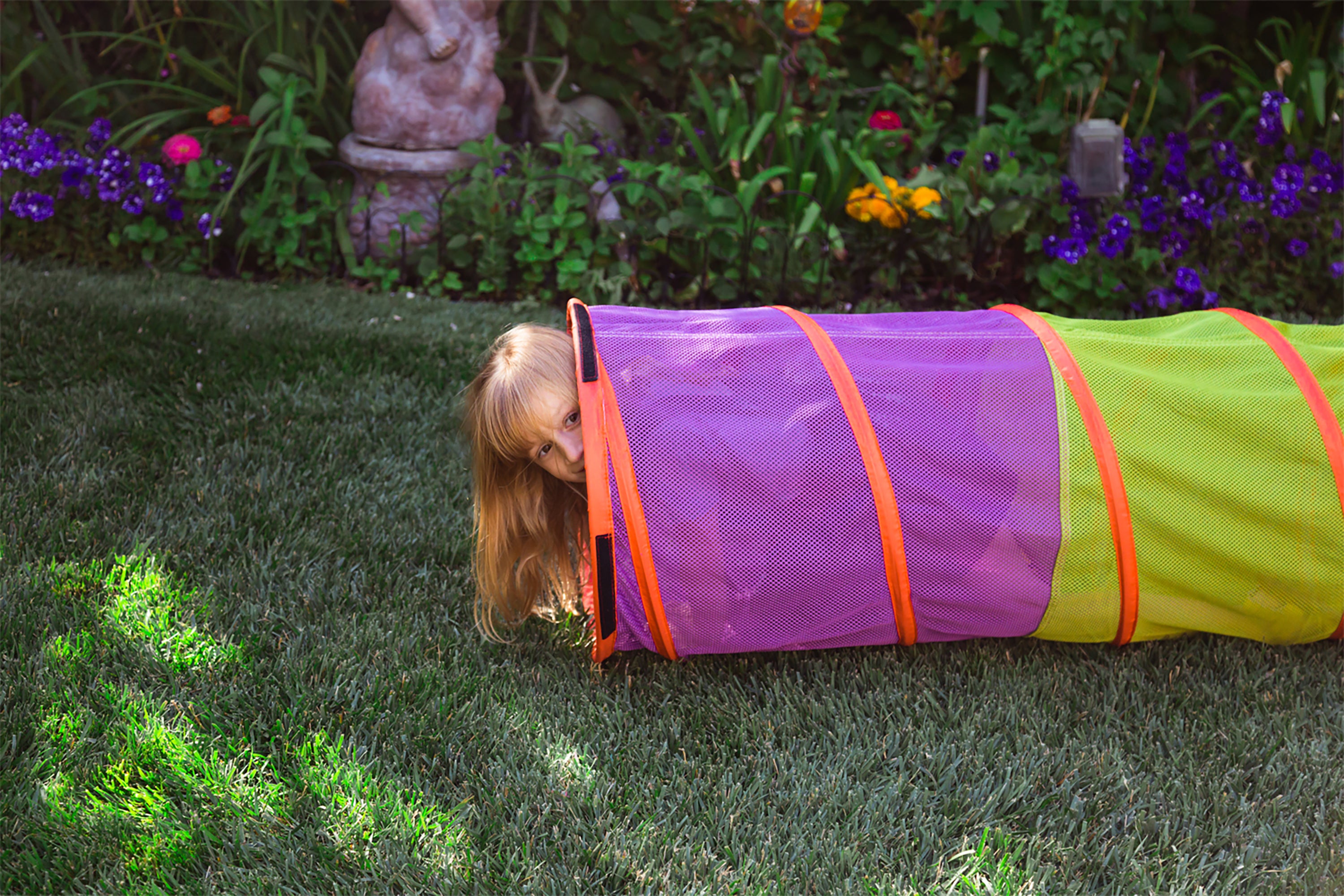 Institutional See-Thru 6FT Tunnel - Blue / Green / Purple