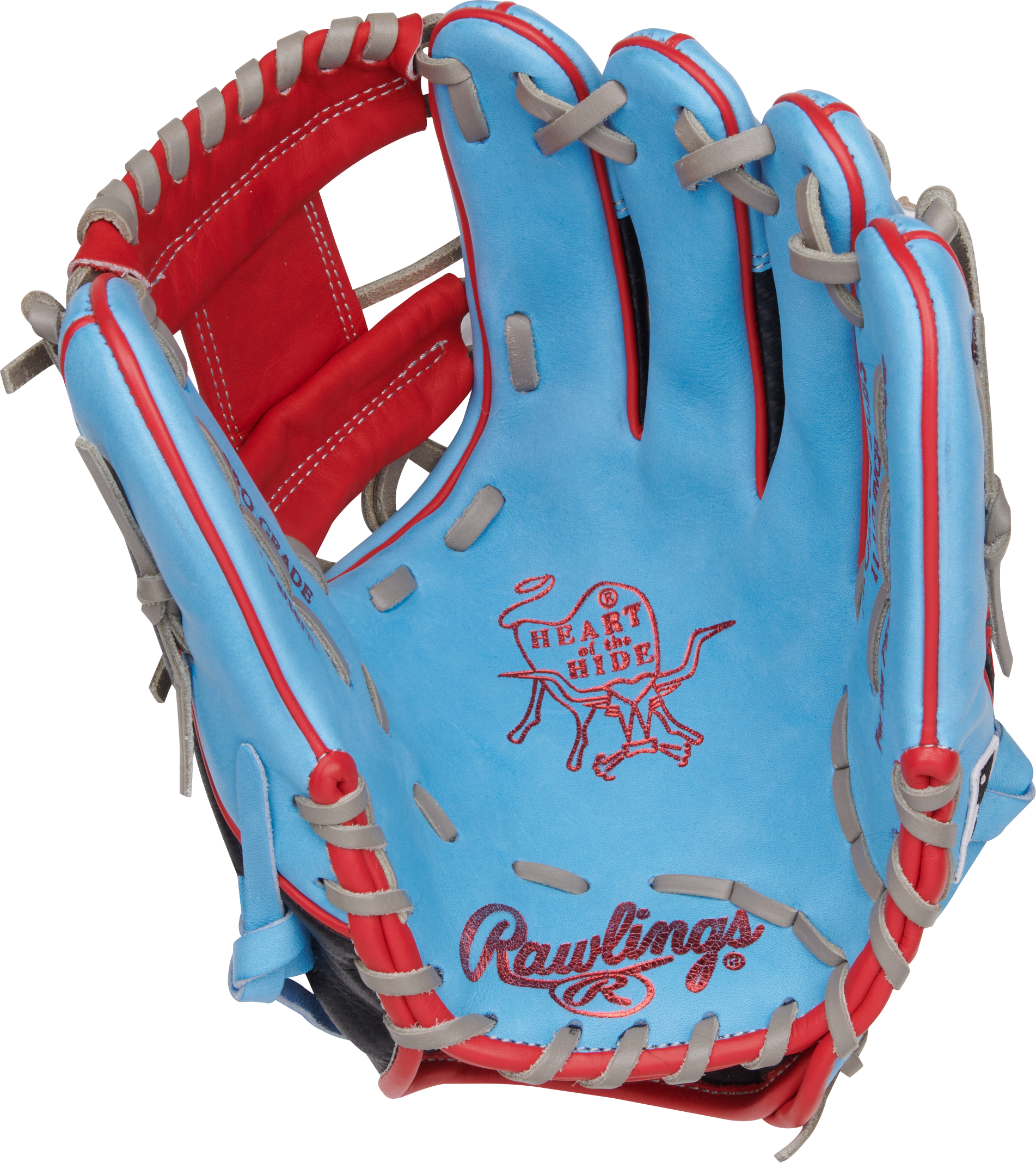 Rawlings Heart Of The Hide Series 11.5-Inch Baseball Glove - Right Hand Thrower - Columbia Blue