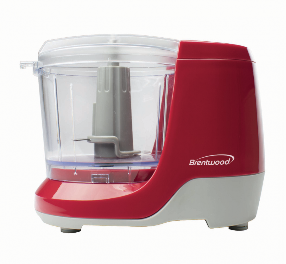 Brentwood 1.5 Cup Mini Food Chopper, Red