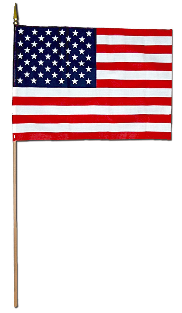 8X12 IN VB US WOOD STAFF W/SPEAR 12PK