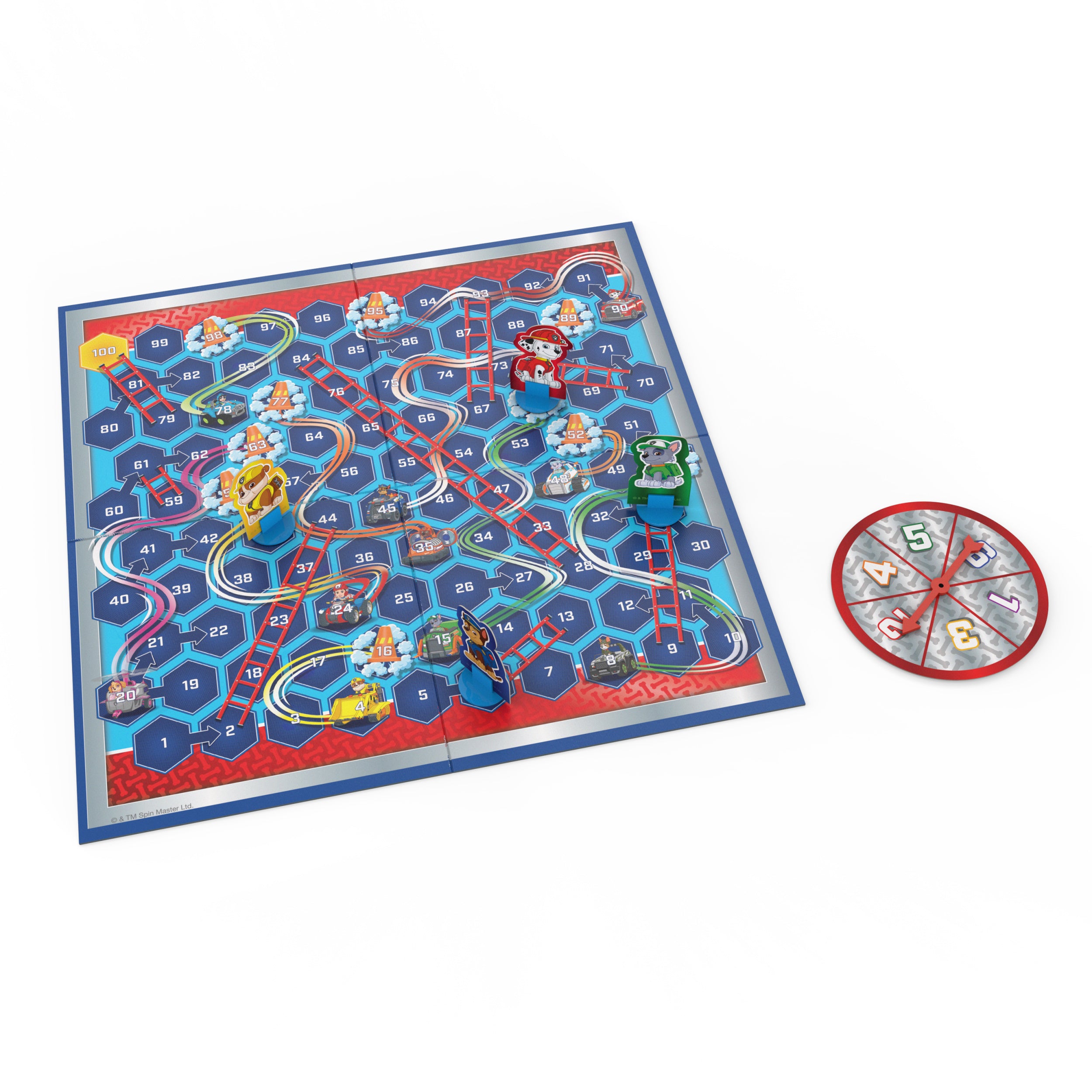 Spin Master Games, PAW Patrol Pups ‘N Ladders Game, PAW Patrol Toys, Classic Activity Toy, for Kids & Family, 2-4 Players, for Ages 4 & Up
