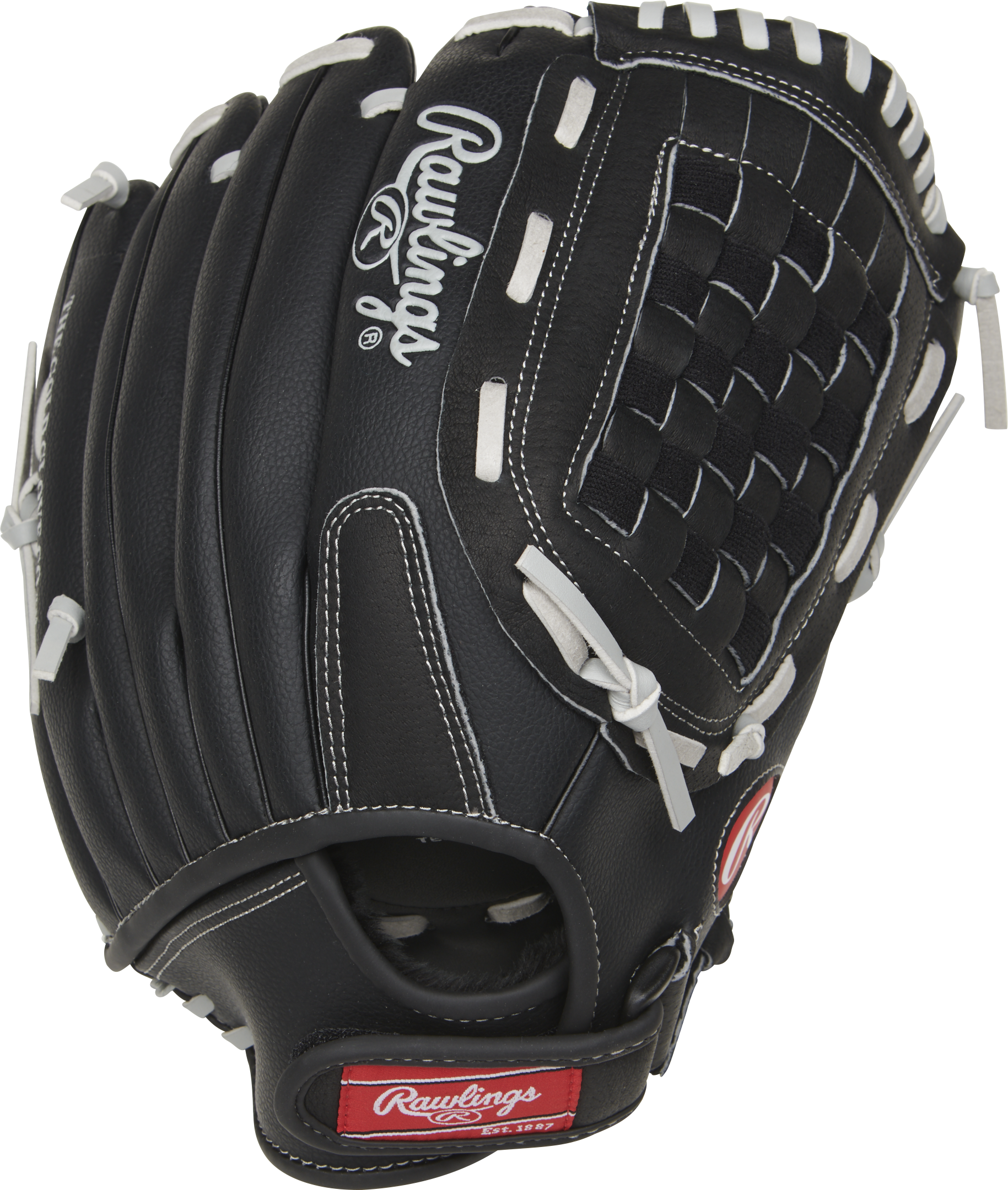Rawlings Rsb Softball Series 13-Inch Softball Glove - Right Hand Thrower - Gray/Black