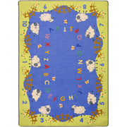 Lamby Pie 5'4" x 7'8" area rug in color Multi
