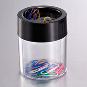 Clip Dispenser, Large, w/Dual Compartments and Magnetic Top