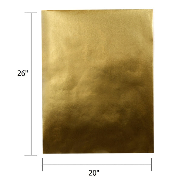 Metallic Paper - 20"x26", 12 sheets, Gold