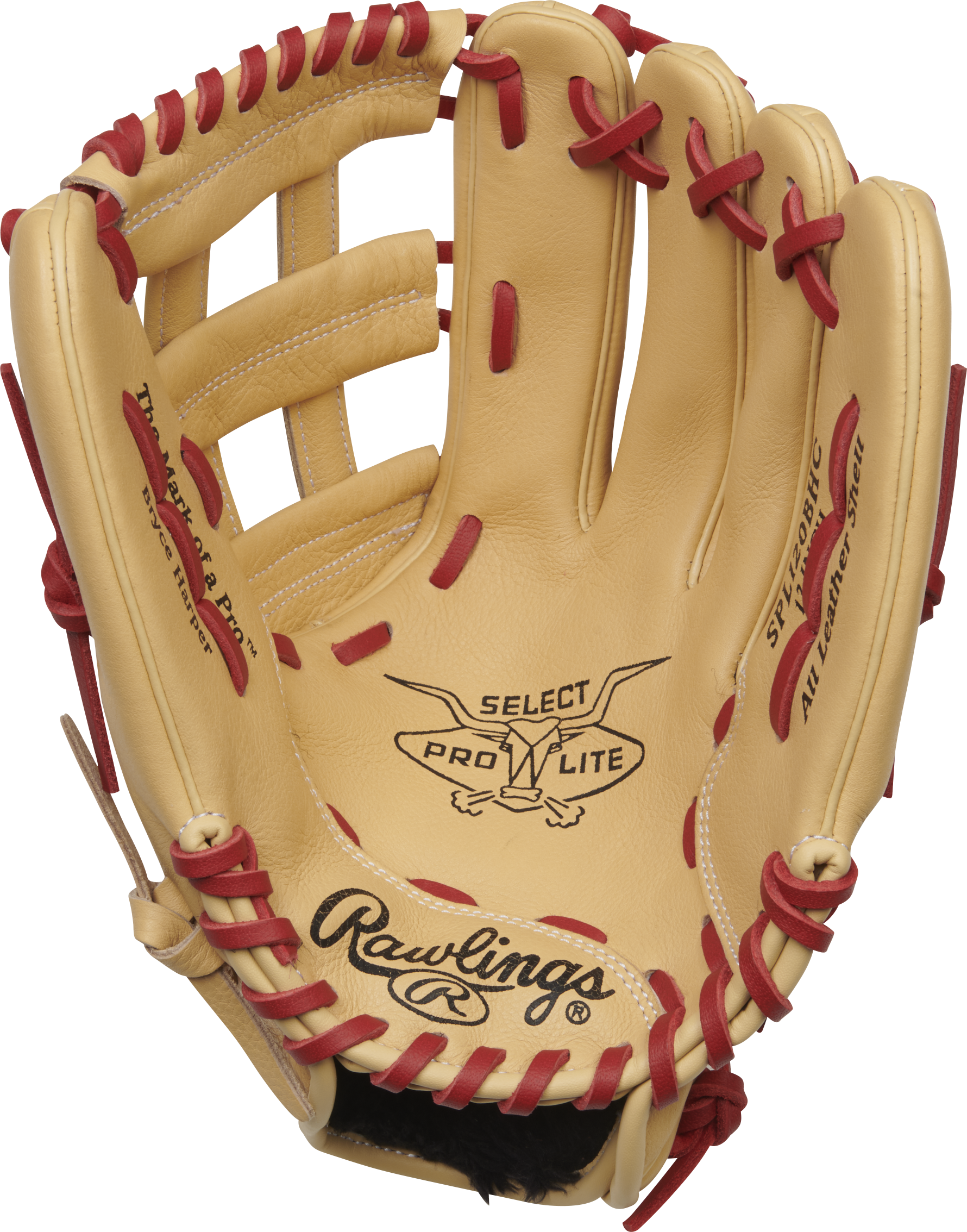 Rawlings Select Pro Lite Series Bryce Harper Youth 12-Inch Baseball Glove  - Right Hand Thrower - Camel