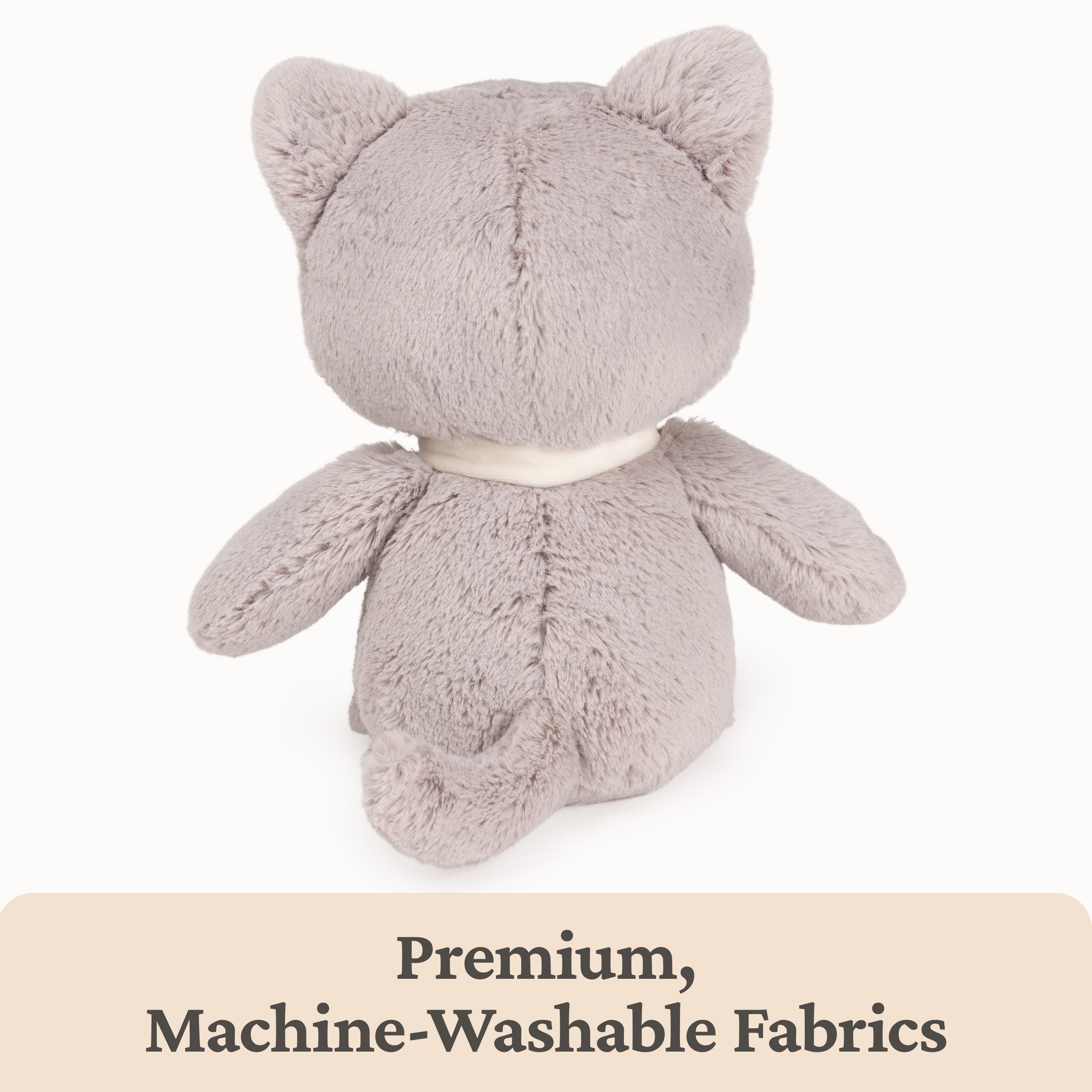 Baby GUND Sustainable Kitten Plush, Stuffed Animal Made from 100% Recycled Materials, Spring Decor for Babies and Newborns, Gray/Cream, 13”