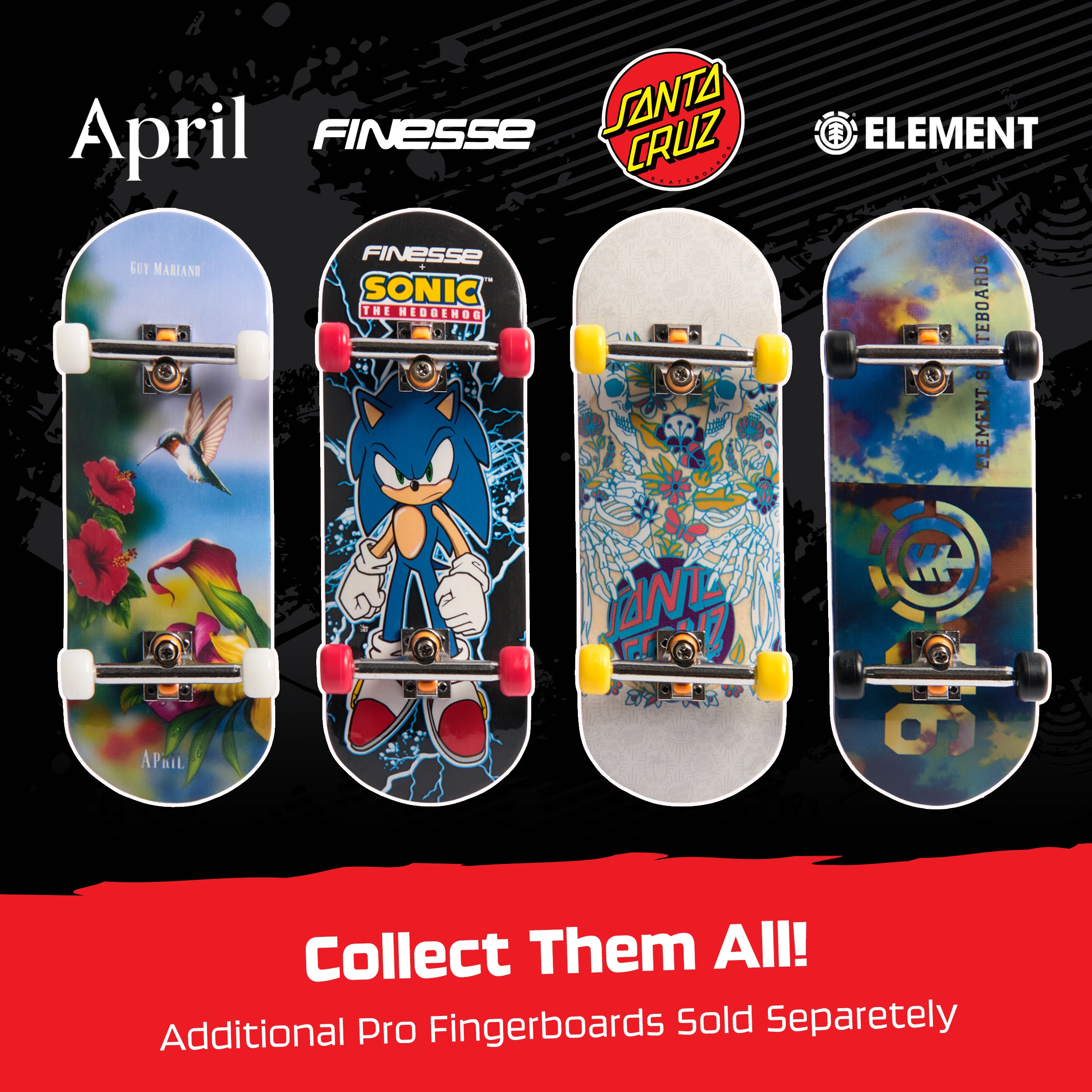 Tech Deck, Element Pro Series Finger Board with Storage Display, Built for Pros; Authentic Mini Skateboards, Kids Toys for Ages 6 and up