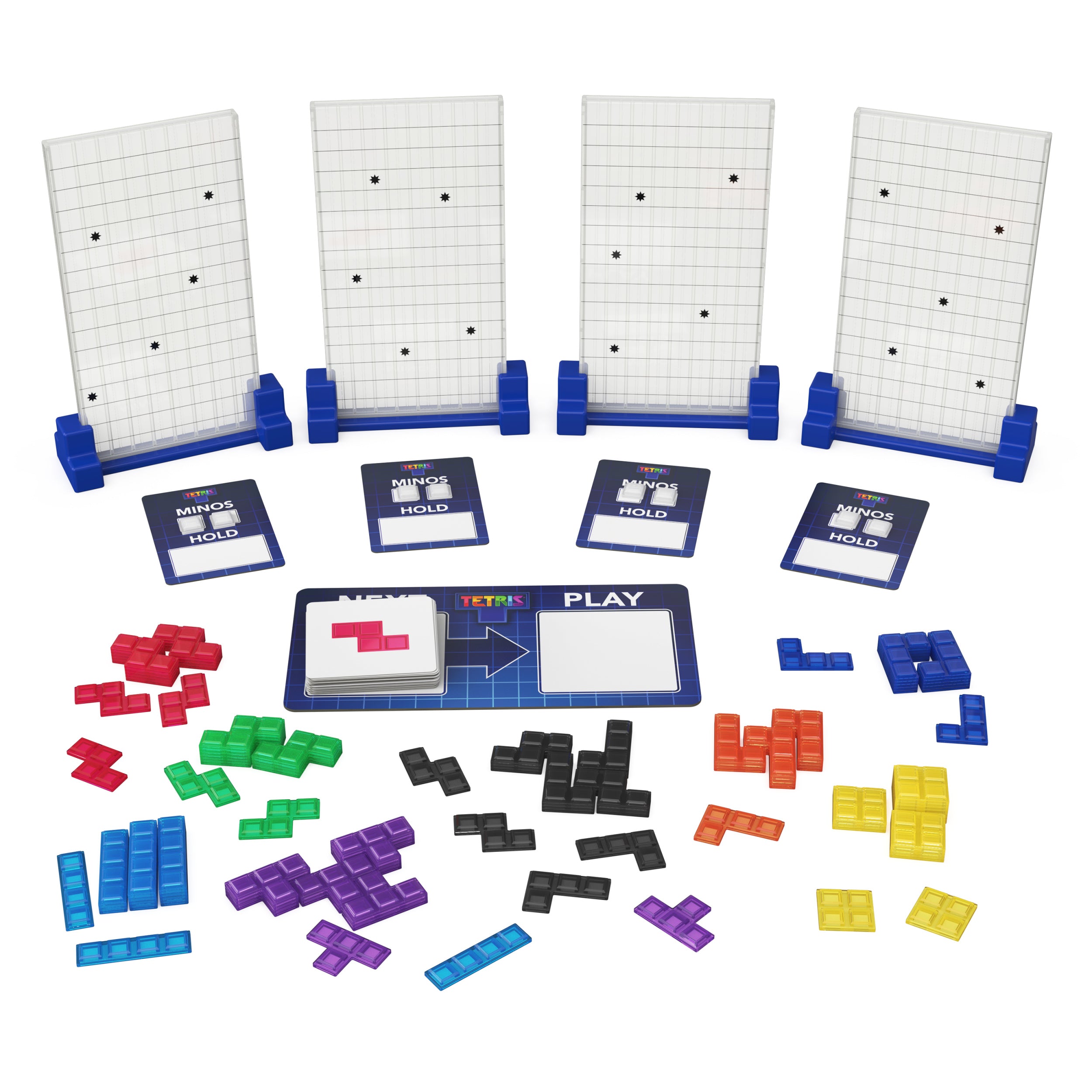 Spin Master Games, Tetris: The Board Game, Play the Classic Puzzle Game Tetris in Real Life, Multiplayer Head-to-Head Puzzle Challenge for Kids, Adults & Family, 2-4 Players, for Ages 8 & Up